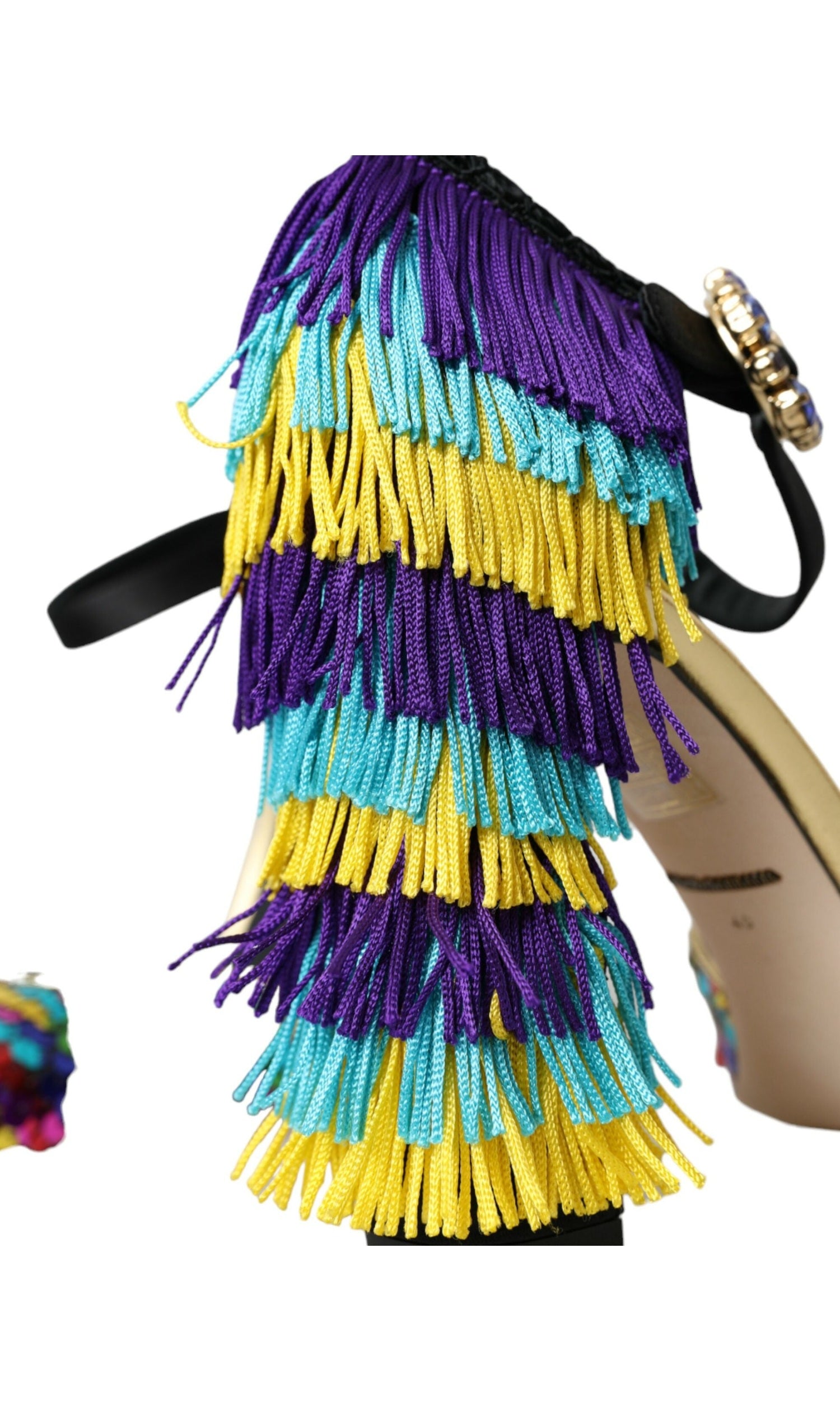 Dolce & Gabbana Multicolor Sequin Crystal Mary Jane Shoes Glam Steals
