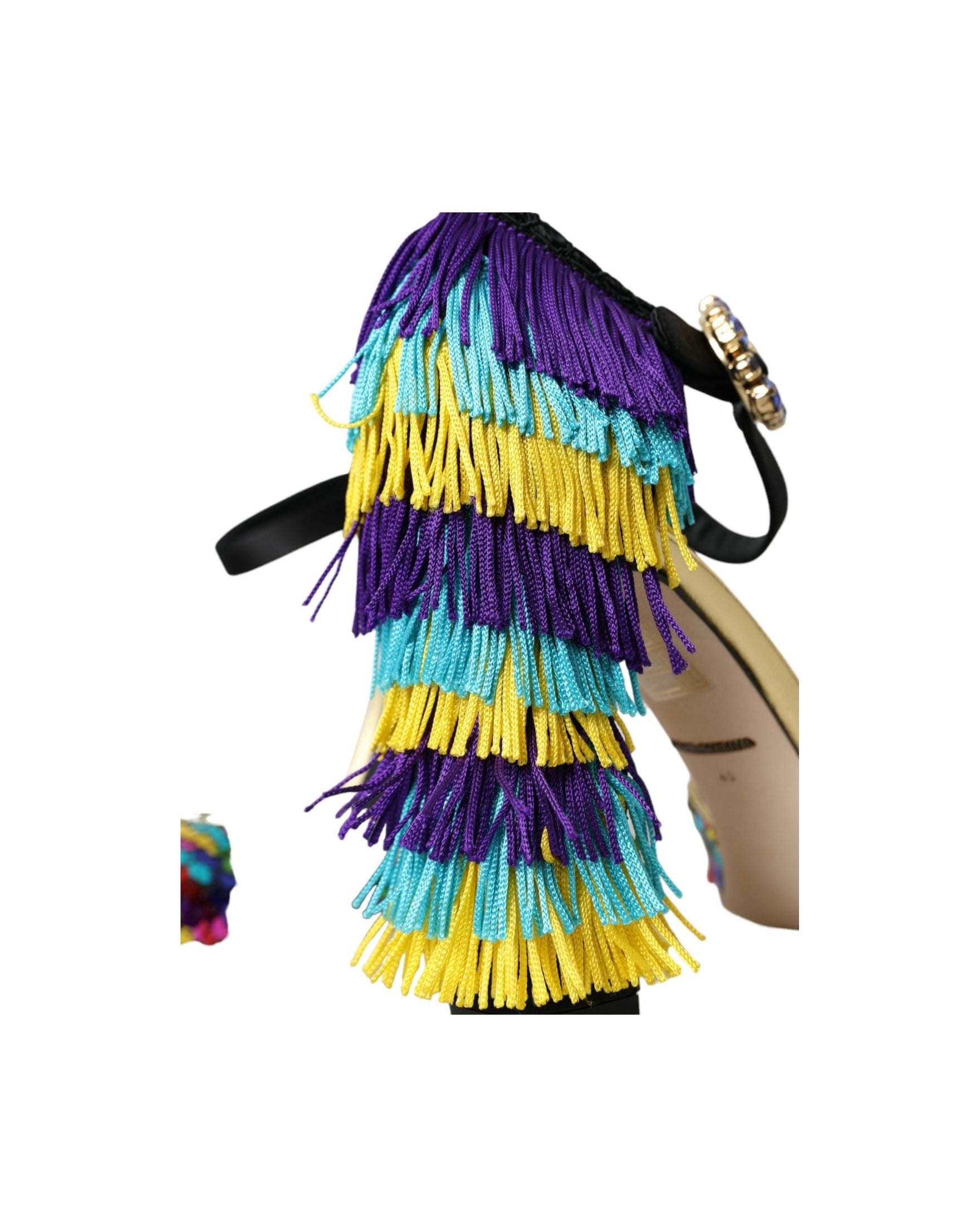 Dolce & Gabbana Multicolor Sequin Crystal Mary Jane Shoes Glam Steals