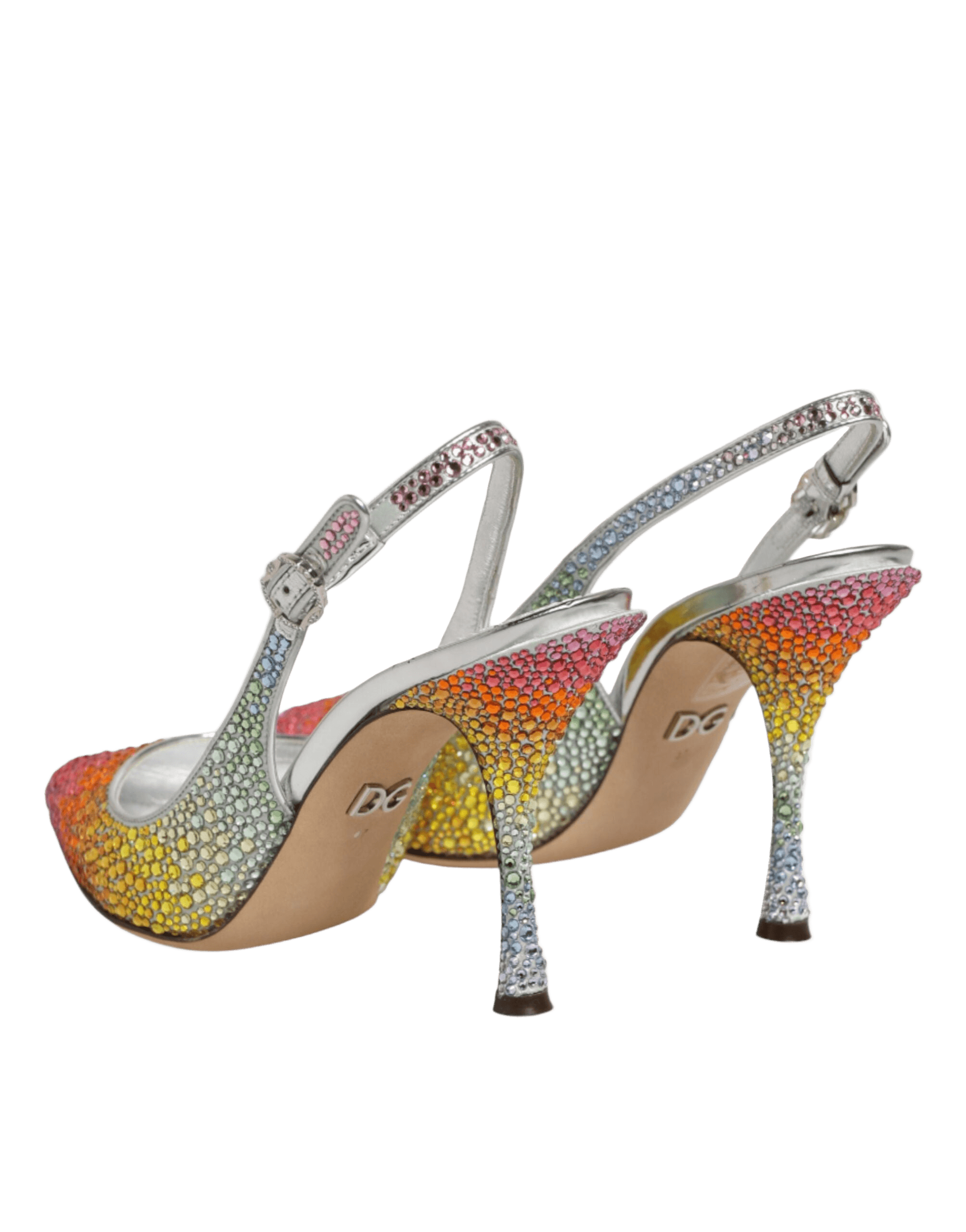 Dolce & Gabbana Multicolor Sequin Slingback Pumps Shoes Glam Steals