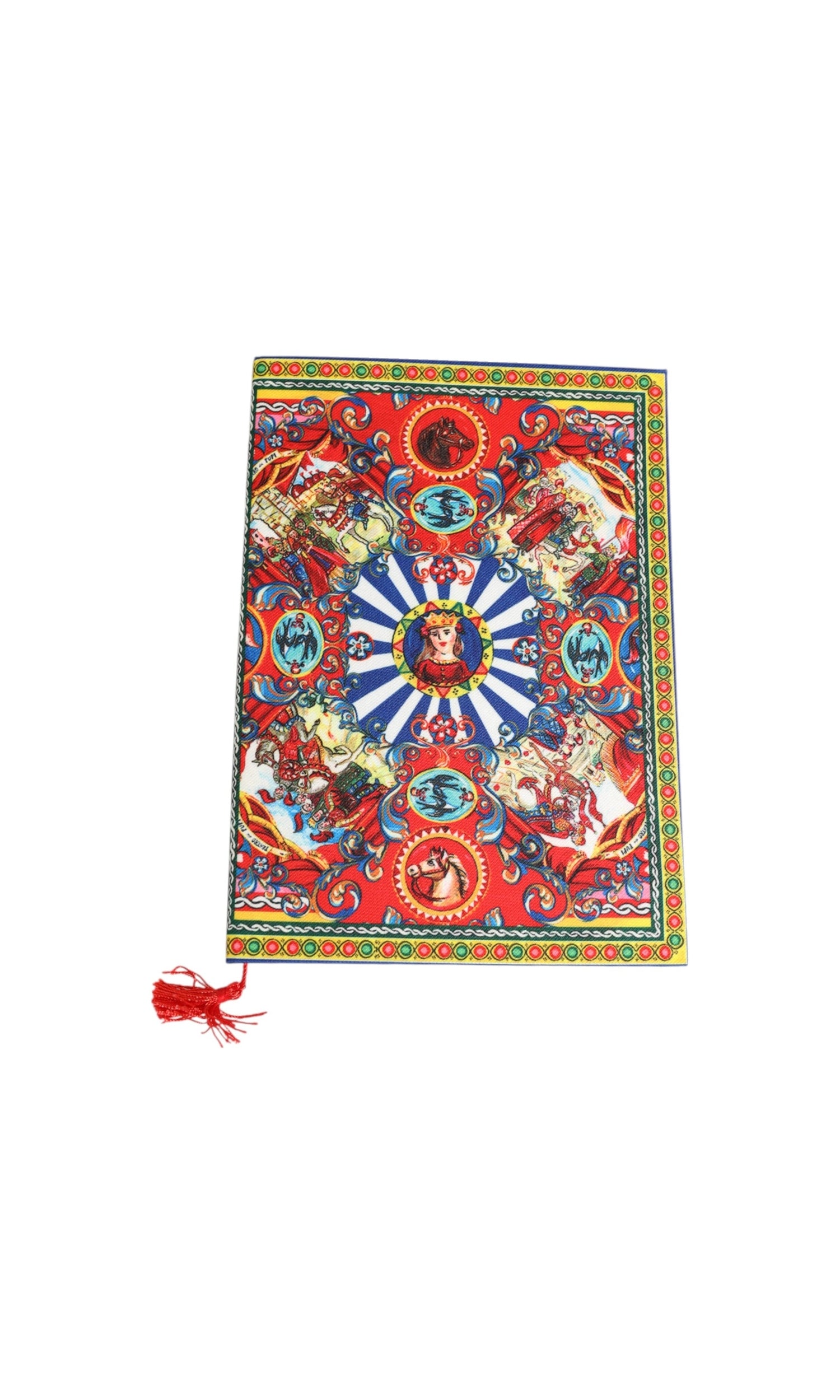 Dolce & Gabbana Multicolor Sicilian Carretto Print Journal Notebook Glam Steals