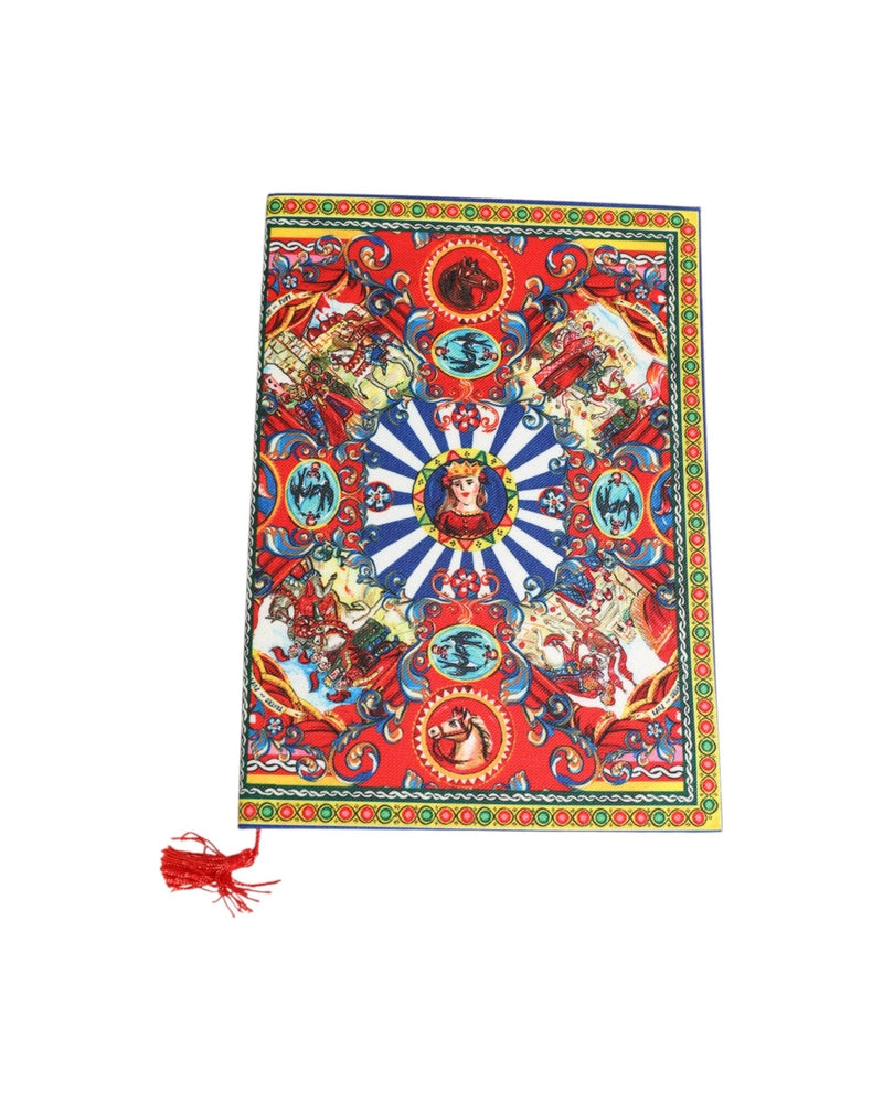 Dolce & Gabbana Multicolor Sicilian Carretto Print Journal Notebook Glam Steals