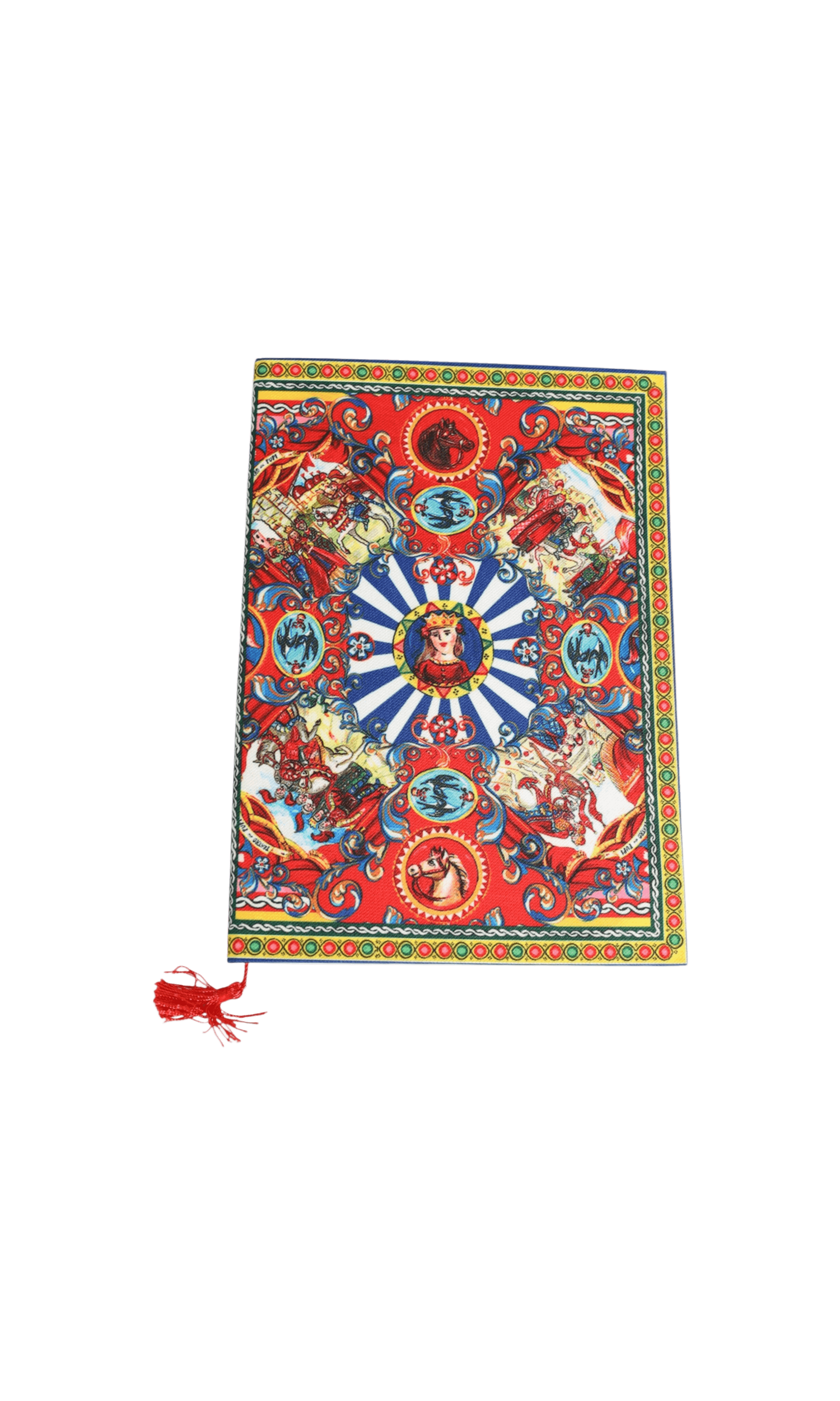 Dolce & Gabbana Multicolor Sicilian Carretto Print Journal Notebook Glam Steals