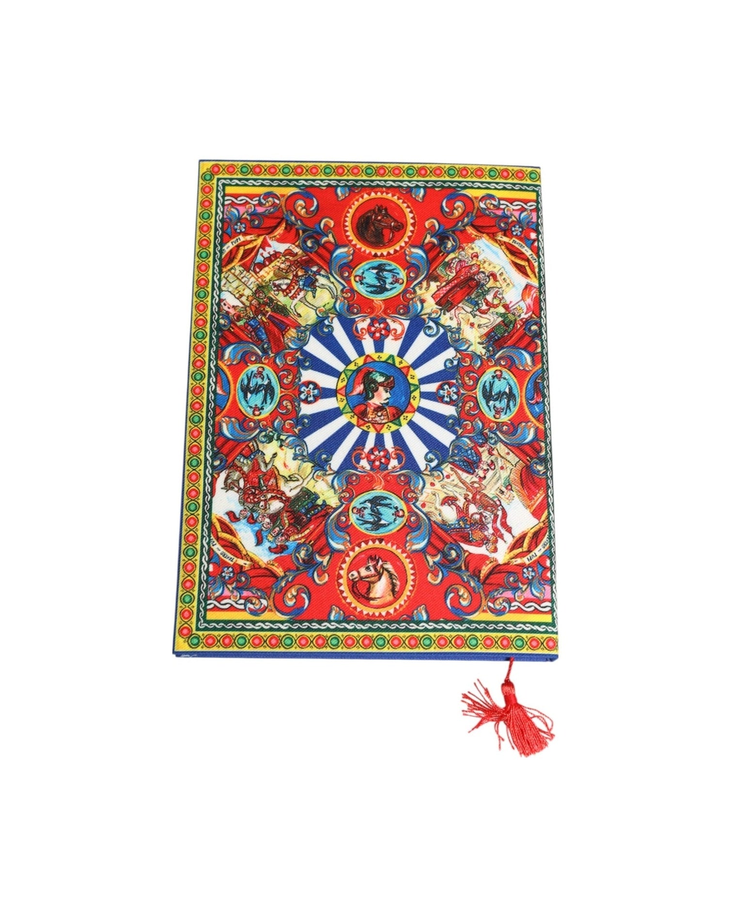Dolce & Gabbana Multicolor Sicilian Carretto Print Journal Notebook Glam Steals