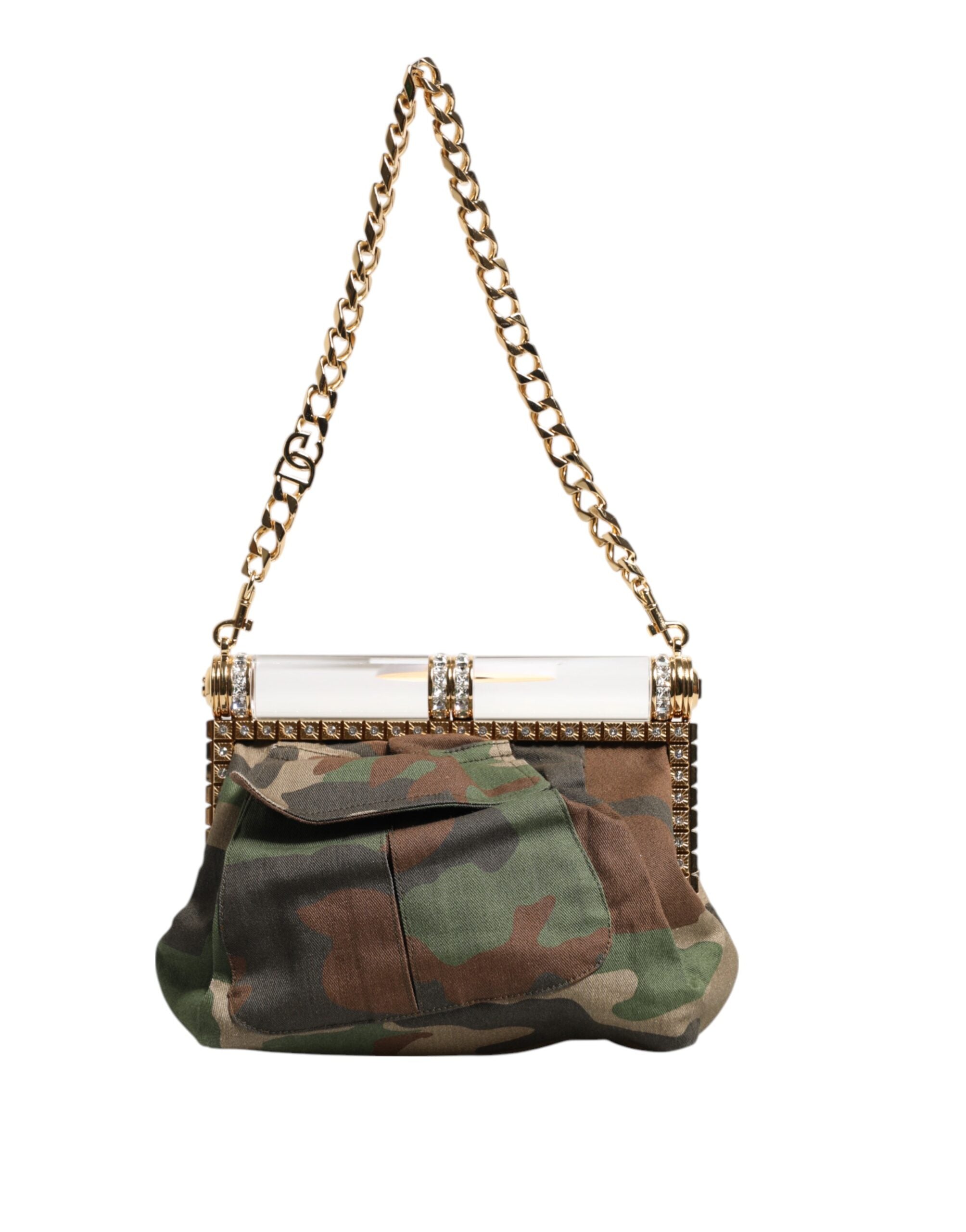 Dolce & Gabbana Multicolor Sicily Medium Camouflage Shoulder Strap Bag Glam Steals