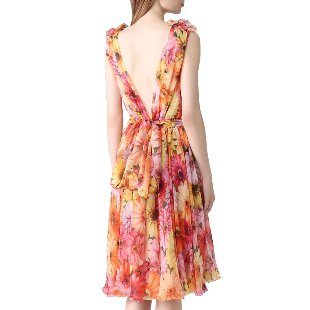Dolce & Gabbana Multicolor Silk Dress Glam Steals