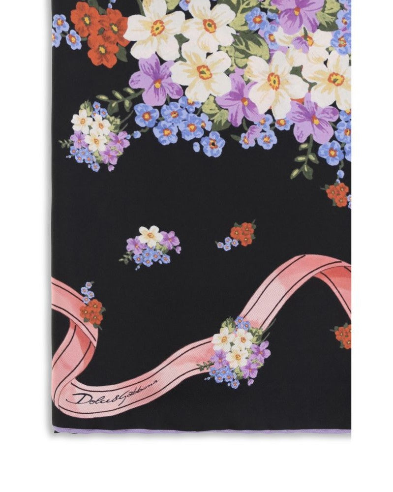 Dolce & Gabbana Multicolor Silk Scarf 