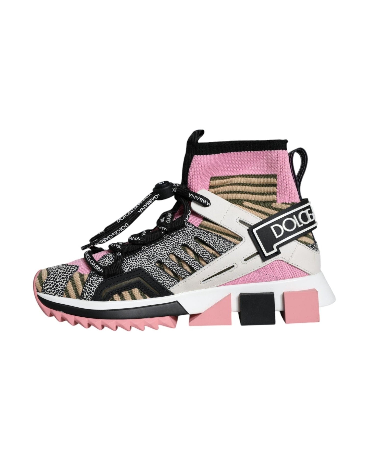 Dolce & Gabbana Multicolor Sorrento Socks Logo Sneakers Shoes Glam Steals
