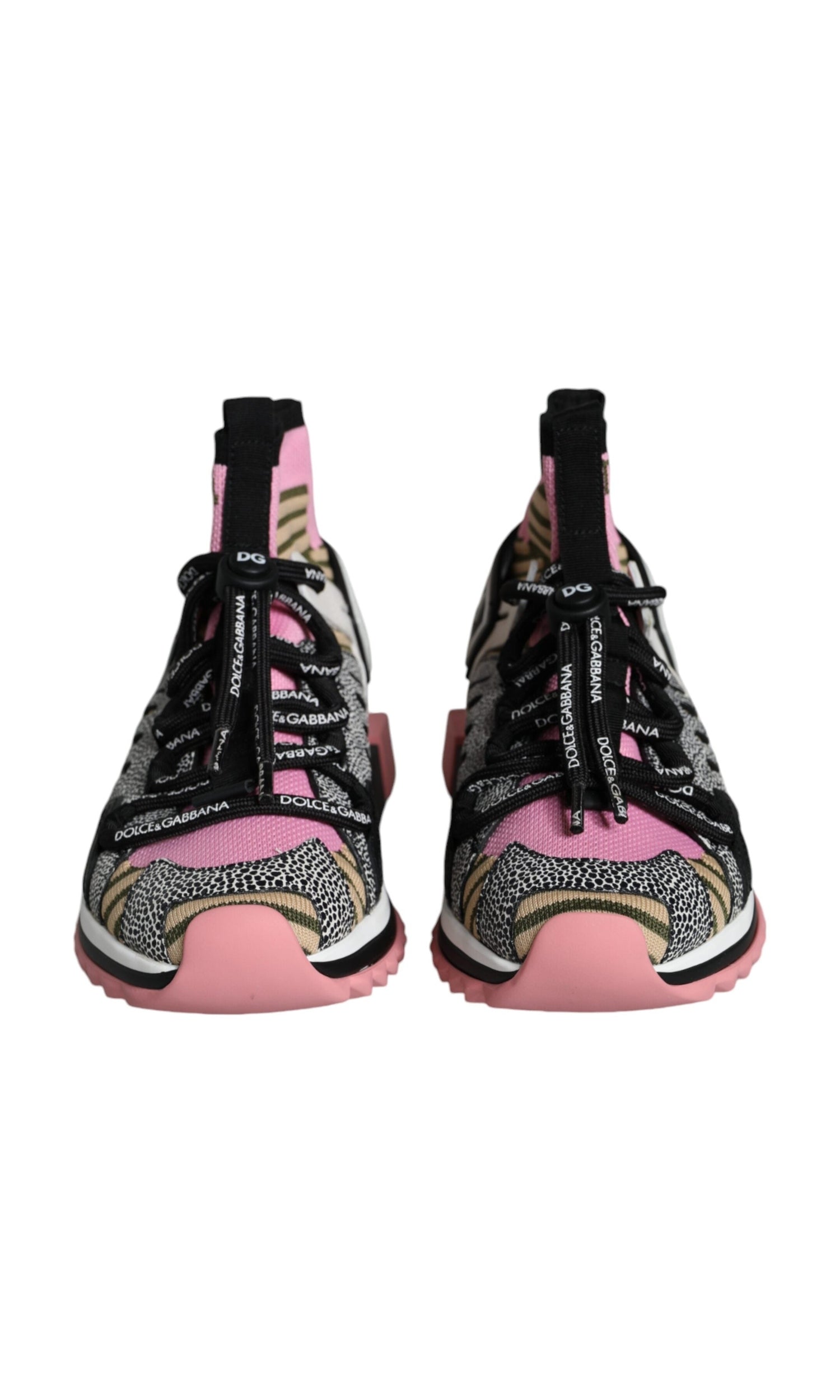 Dolce & Gabbana Multicolor Sorrento Socks Logo Sneakers Shoes Glam Steals