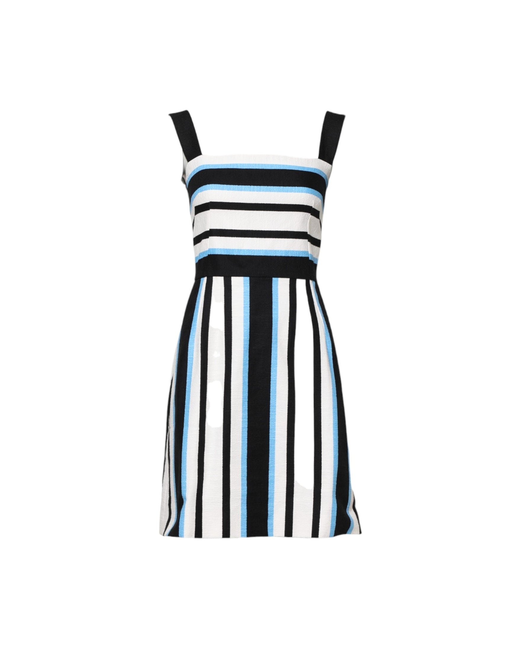 Dolce & Gabbana Multicolor Stripe Cashmere Sleeveless Dress Glam Steals