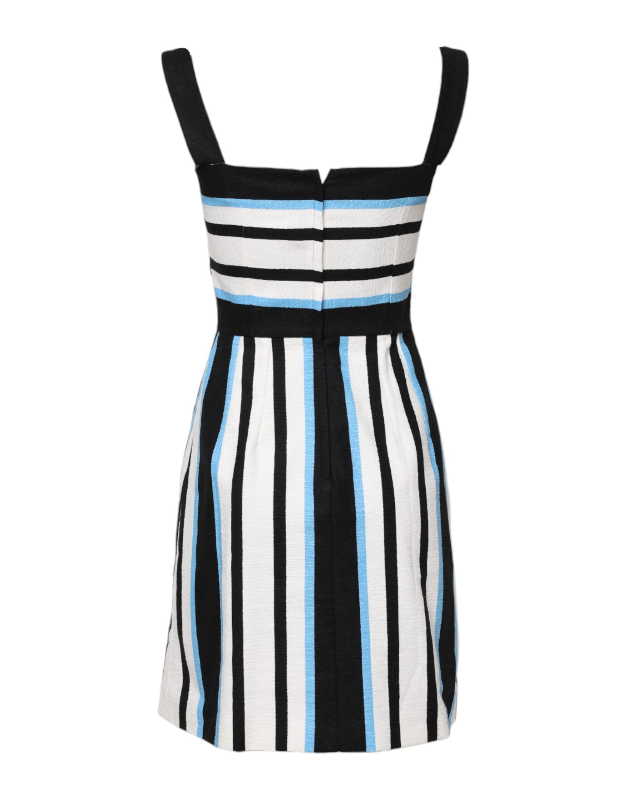 Dolce & Gabbana Multicolor Stripe Cashmere Sleeveless Dress Glam Steals