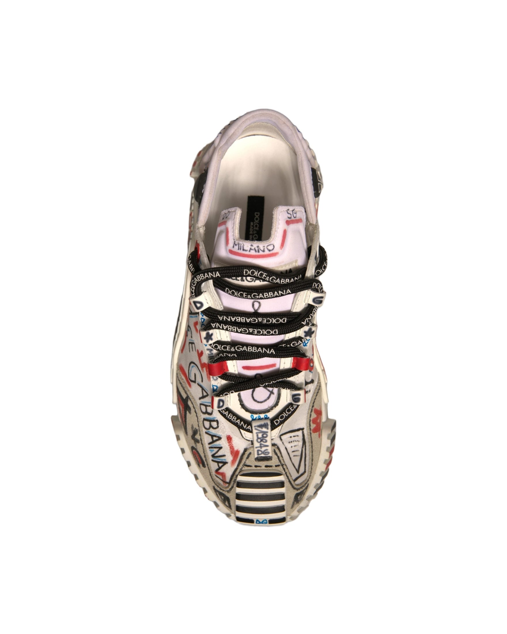 Dolce & Gabbana Multicolor Suede Fabric Ns1 Sneakers Shoes Glam Steals