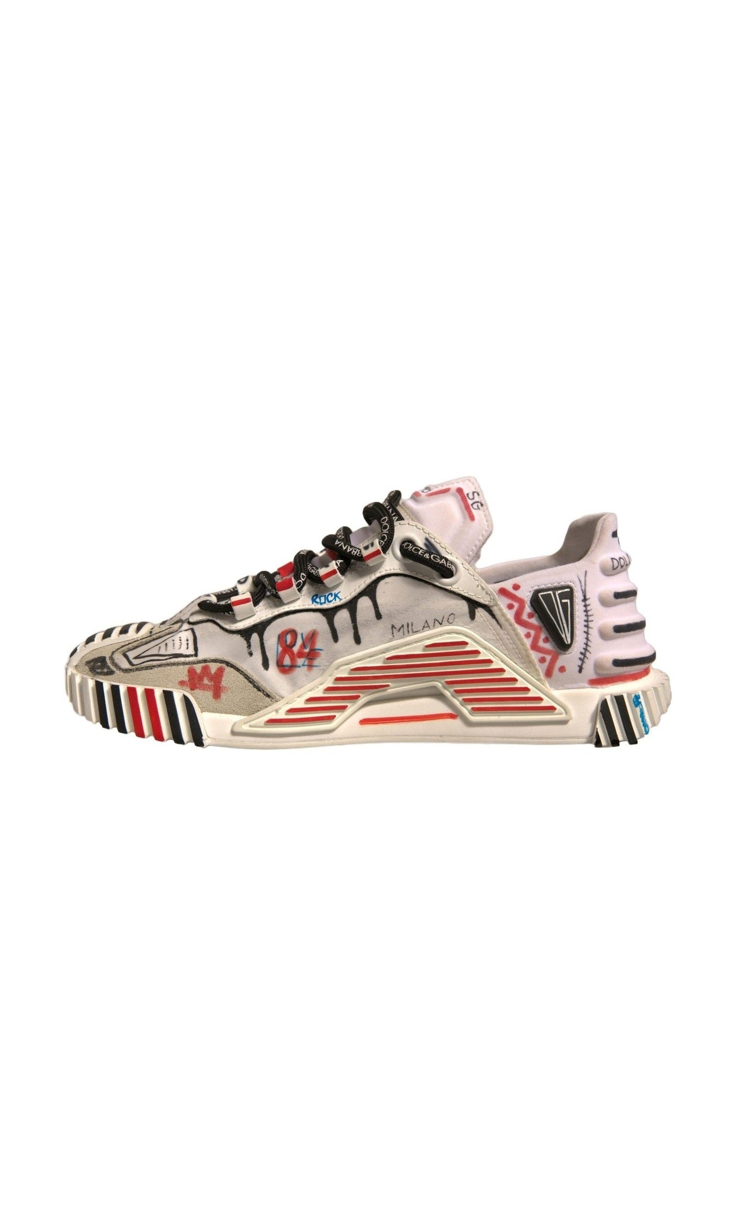 Dolce & Gabbana Multicolor Suede Fabric Ns1 Sneakers Shoes Glam Steals