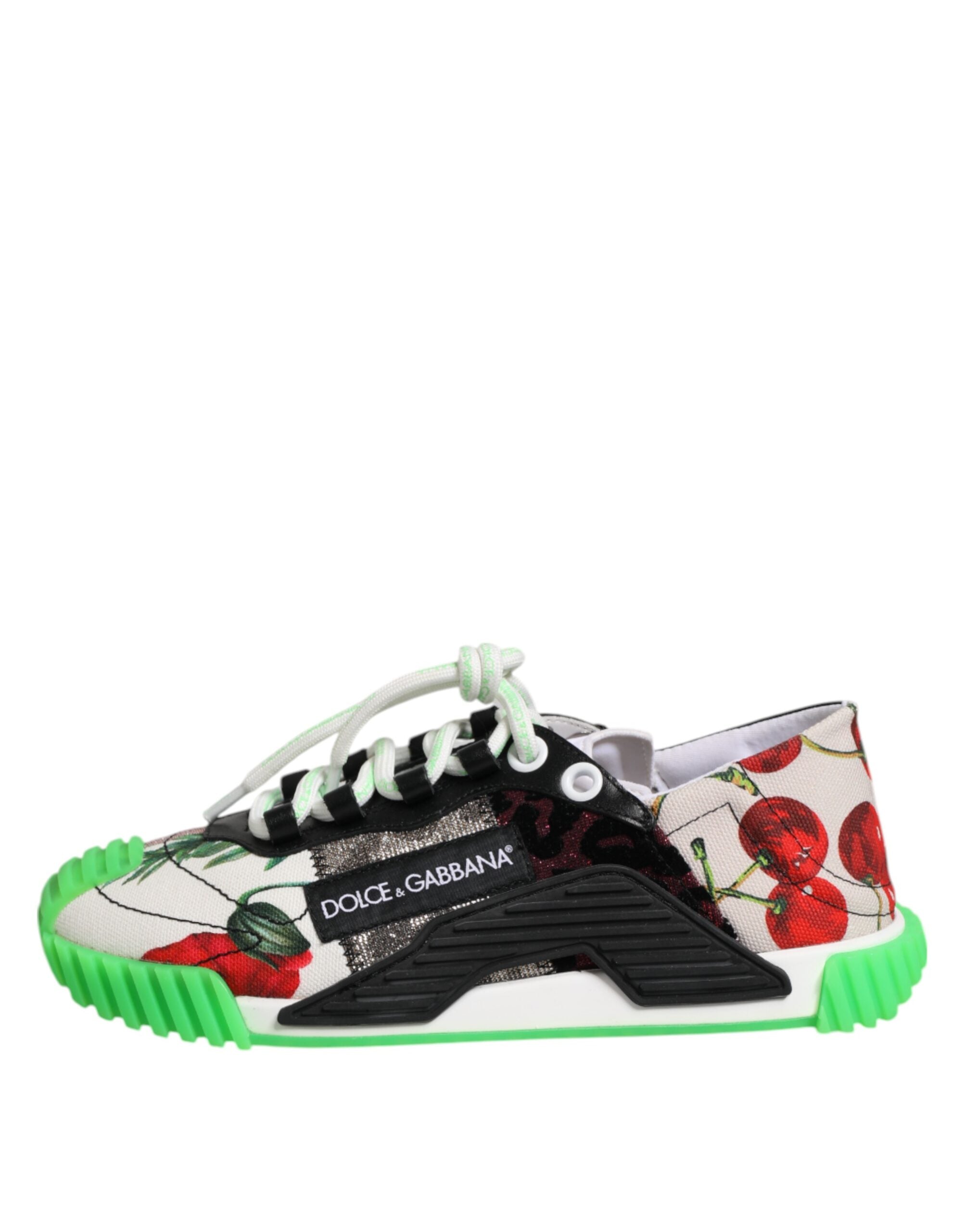Dolce & Gabbana Multicor Dg Logo Leopard Cherry Sneaker Shoes Glam Steals