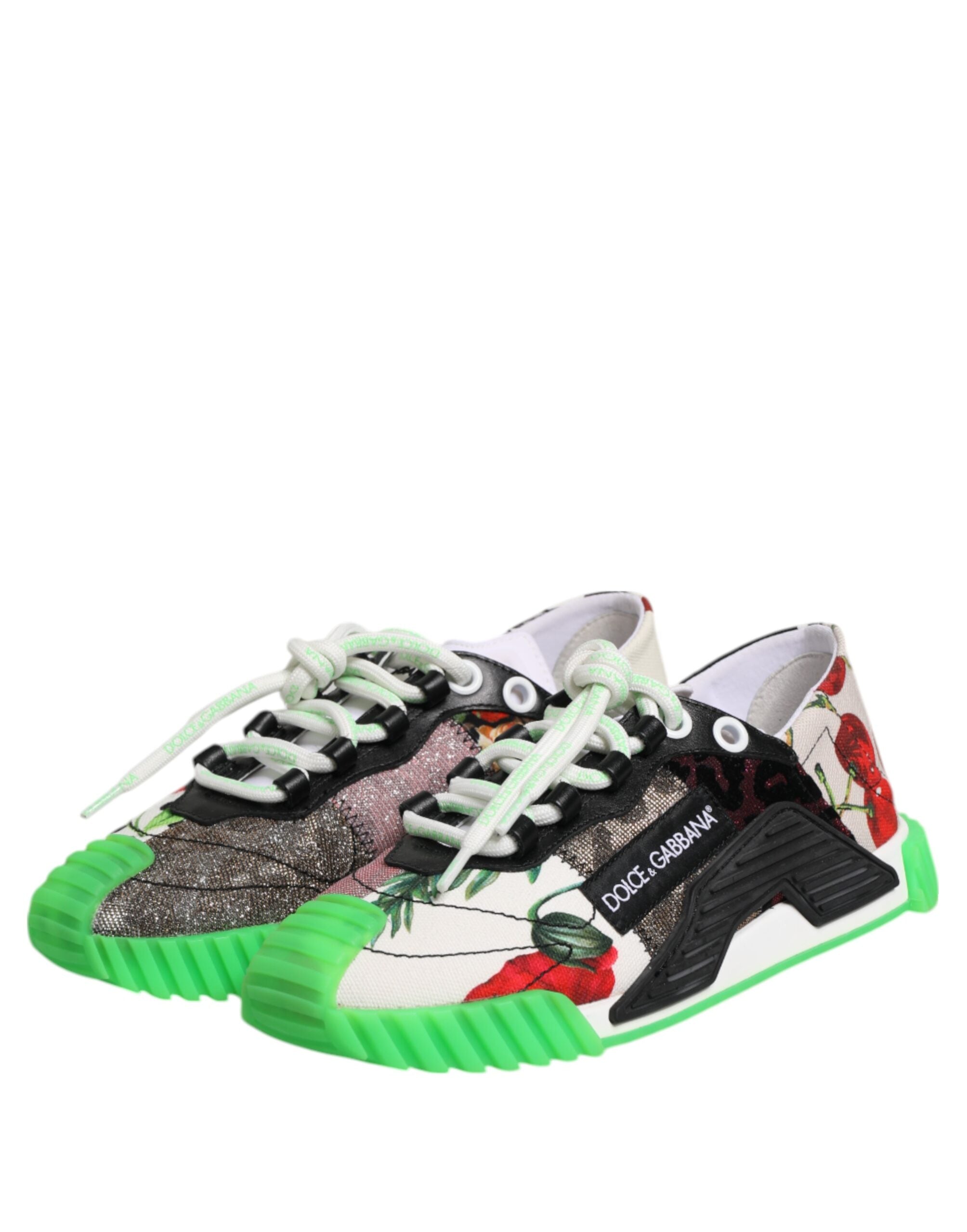 Dolce & Gabbana Multicor Dg Logo Leopard Cherry Sneaker Shoes Glam Steals
