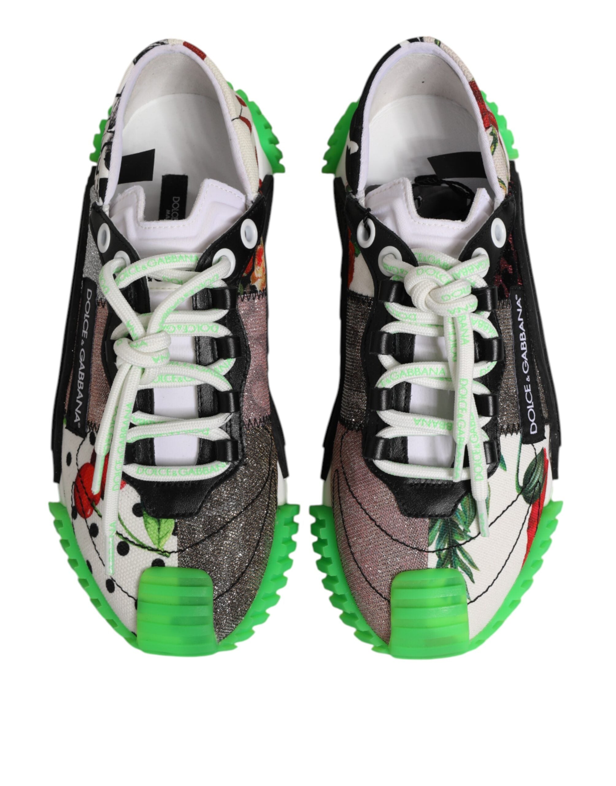 Dolce & Gabbana Multicor Dg Logo Leopard Cherry Sneaker Shoes Glam Steals