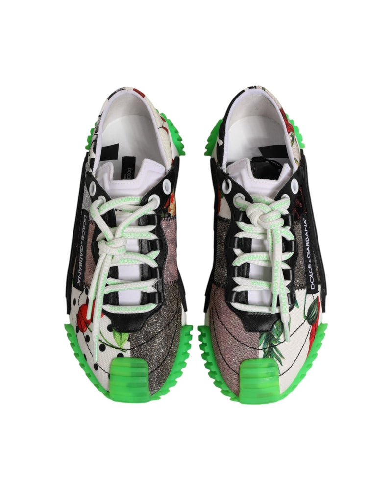 Dolce & Gabbana Multicor Dg Logo Leopard Cherry Sneaker Shoes Glam Steals