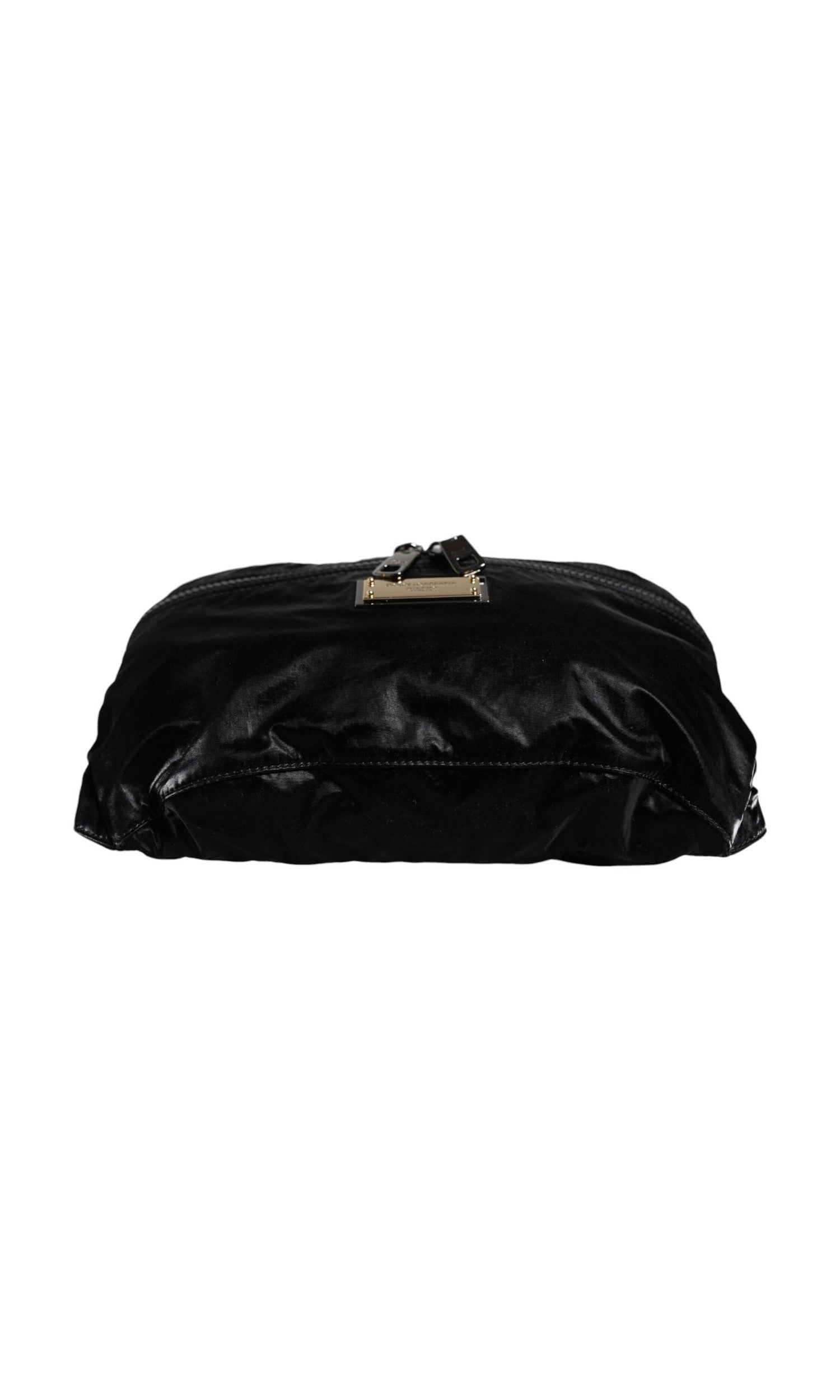 Dolce & Gabbana Nylon Fabric Belt Waist Fanny Pack Black Bag Glam Steals
