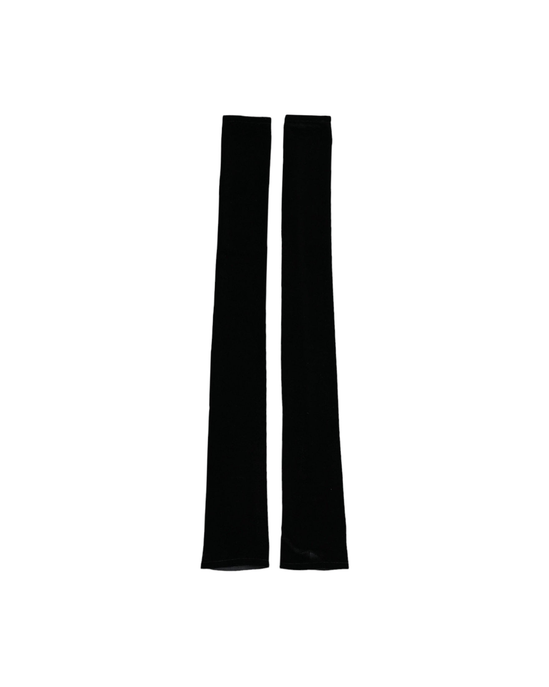 Dolce & Gabbana Nylon Finger Less Elbow Long Black Gloves Glam Steals
