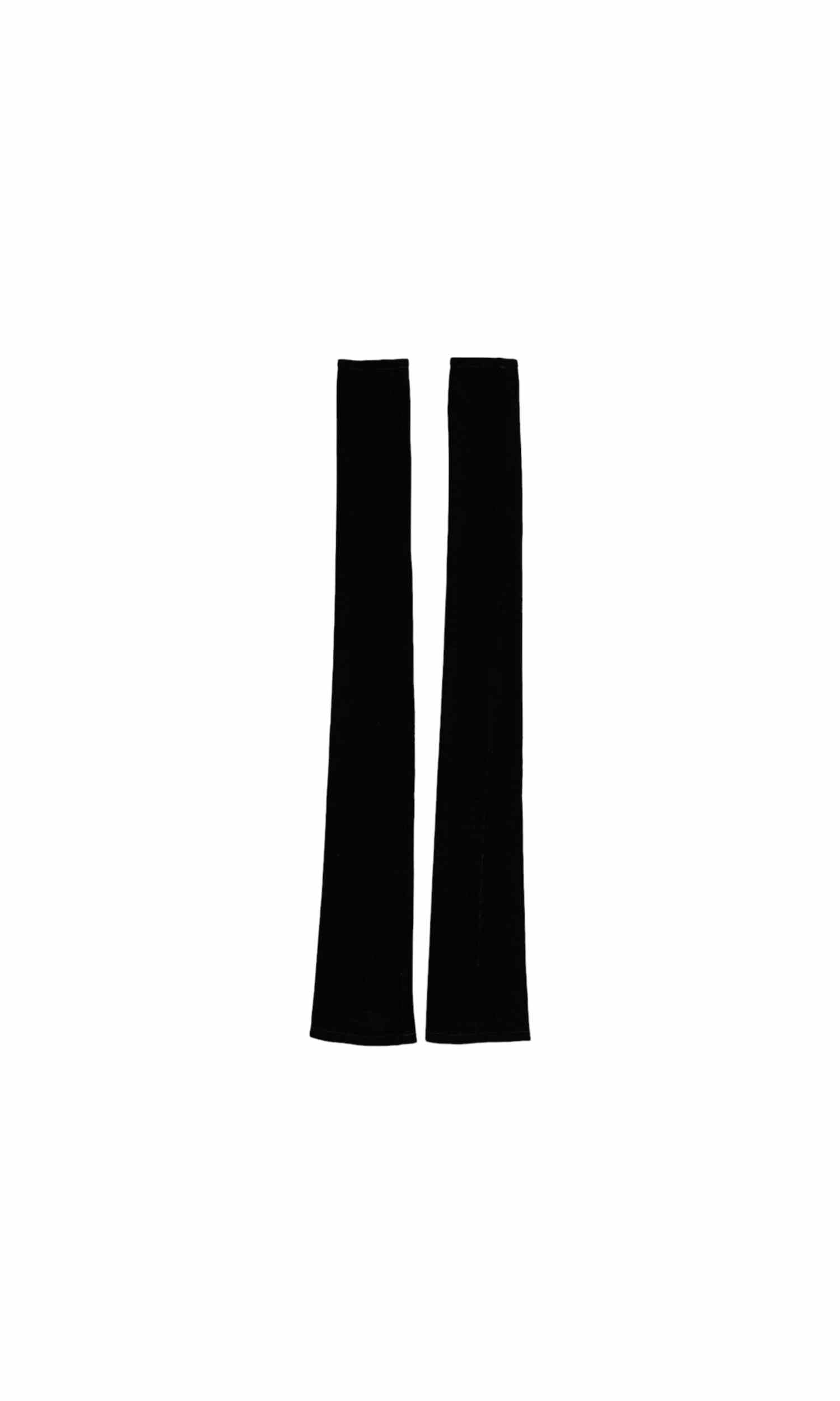 Dolce & Gabbana Nylon Finger Less Elbow Long Black Gloves Glam Steals