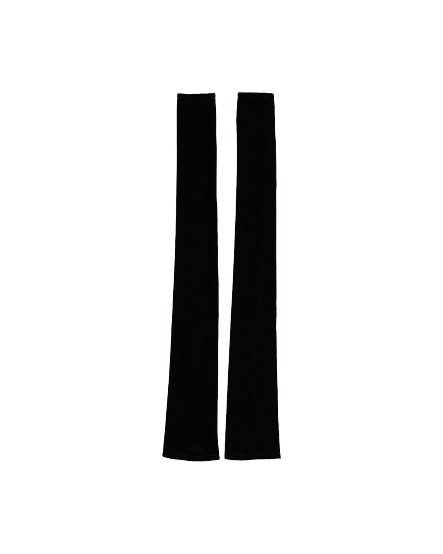 Dolce & Gabbana Nylon Finger Less Elbow Long Black Gloves Glam Steals
