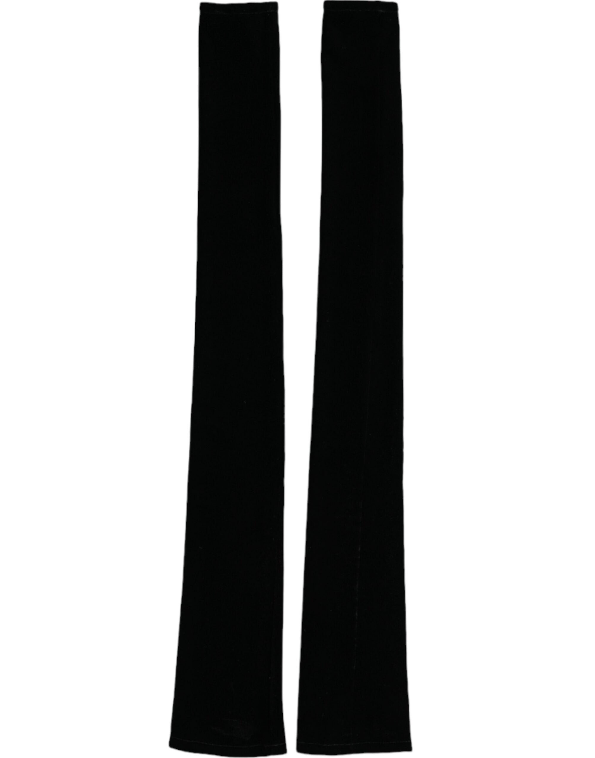 Dolce & Gabbana Nylon Finger Less Elbow Long Black Gloves Glam Steals