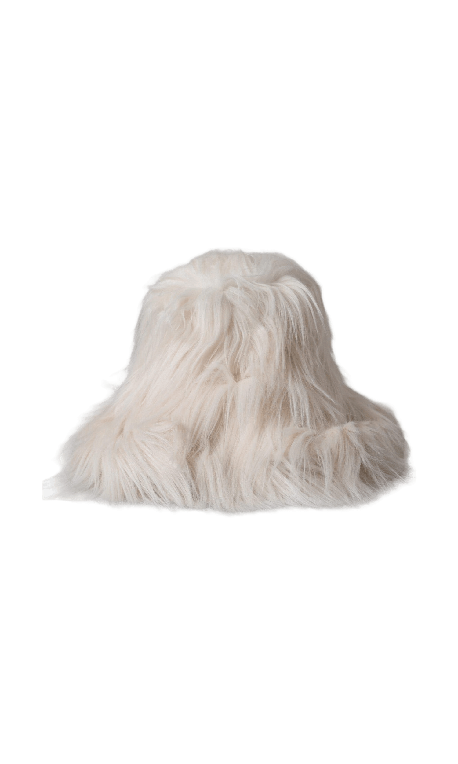 Dolce & Gabbana Off Acrylic Fur Womens Bucket White Hat Glam Steals