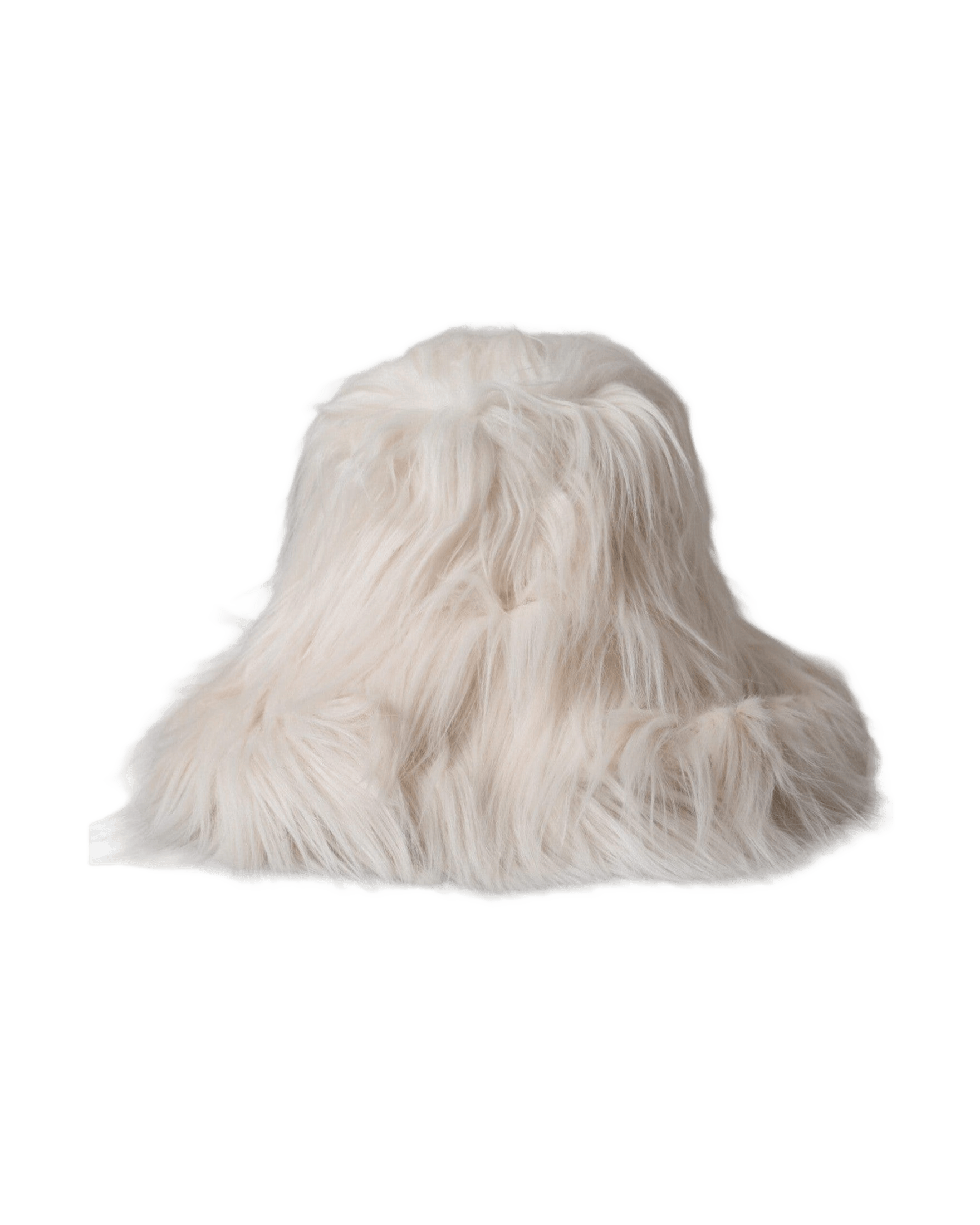 Dolce & Gabbana Off Acrylic Fur Womens Bucket White Hat Glam Steals