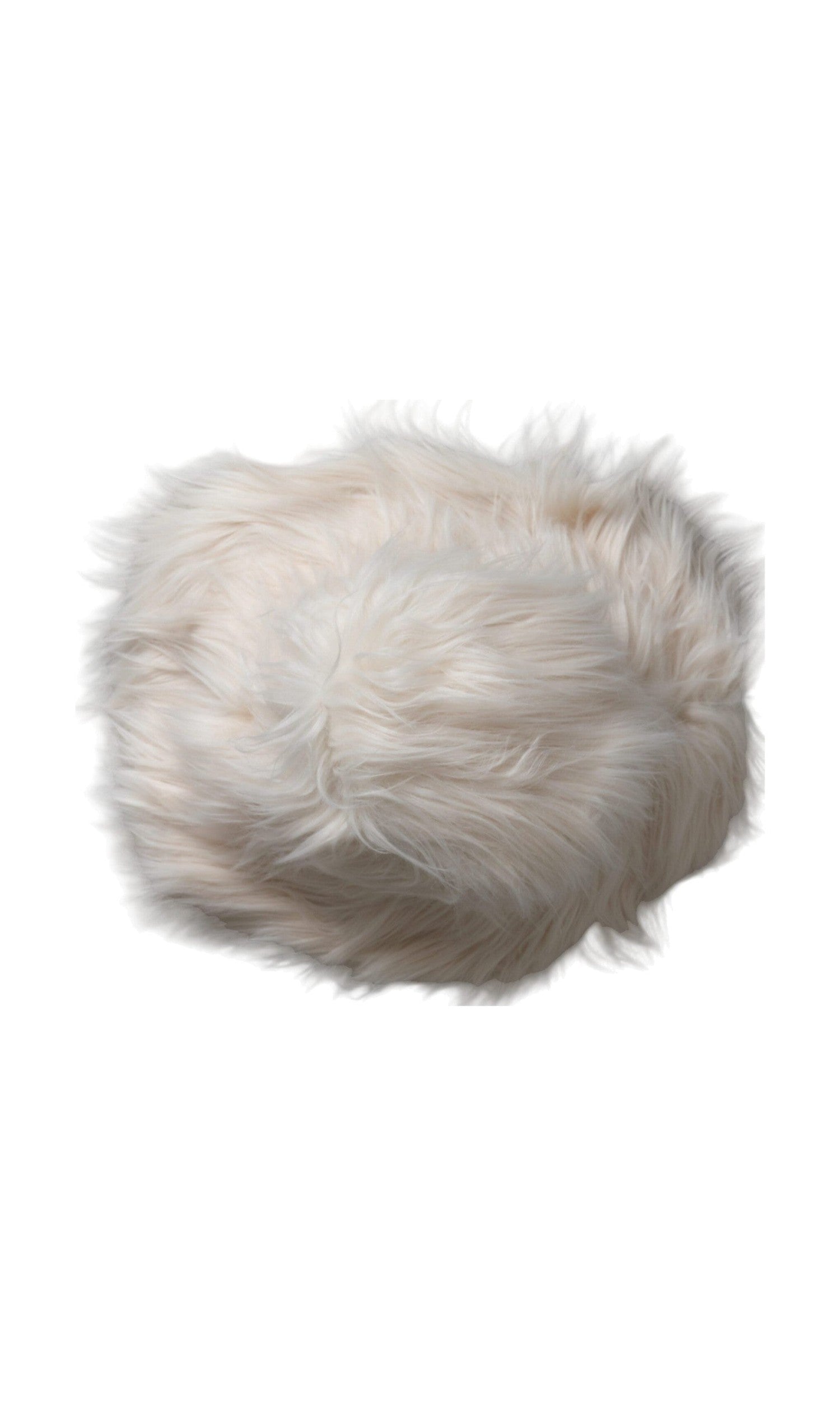 Dolce & Gabbana Off Acrylic Fur Womens Bucket White Hat Glam Steals