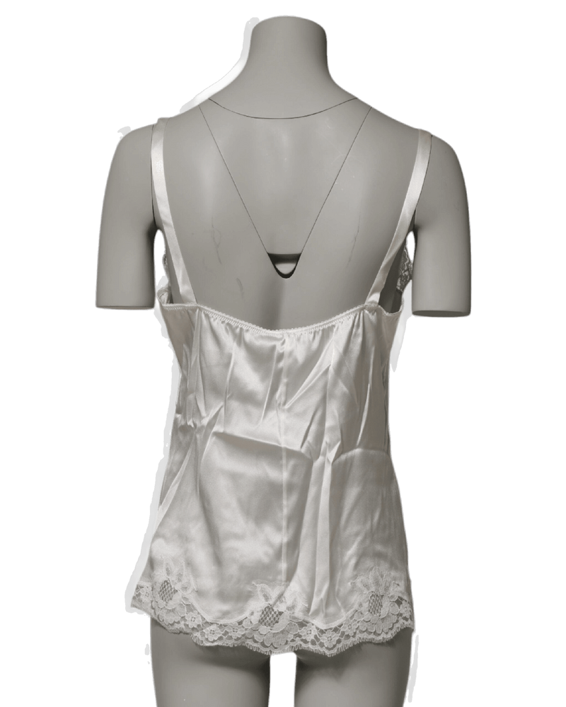 Dolce & Gabbana Off White Lace Camisole Camisoles