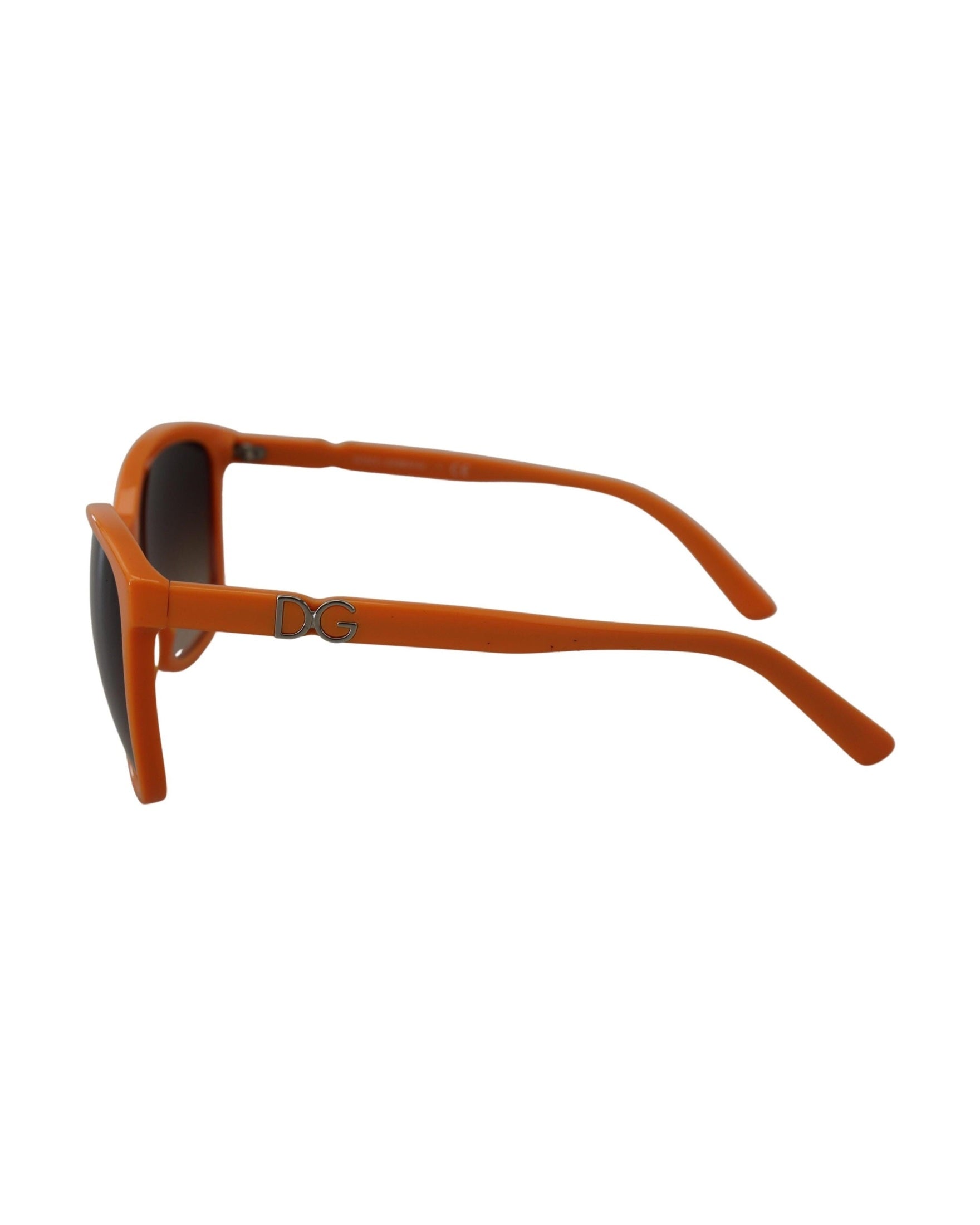 Dolce & Gabbana Orange Acetate Frame Round Sunglasses Glam Steals