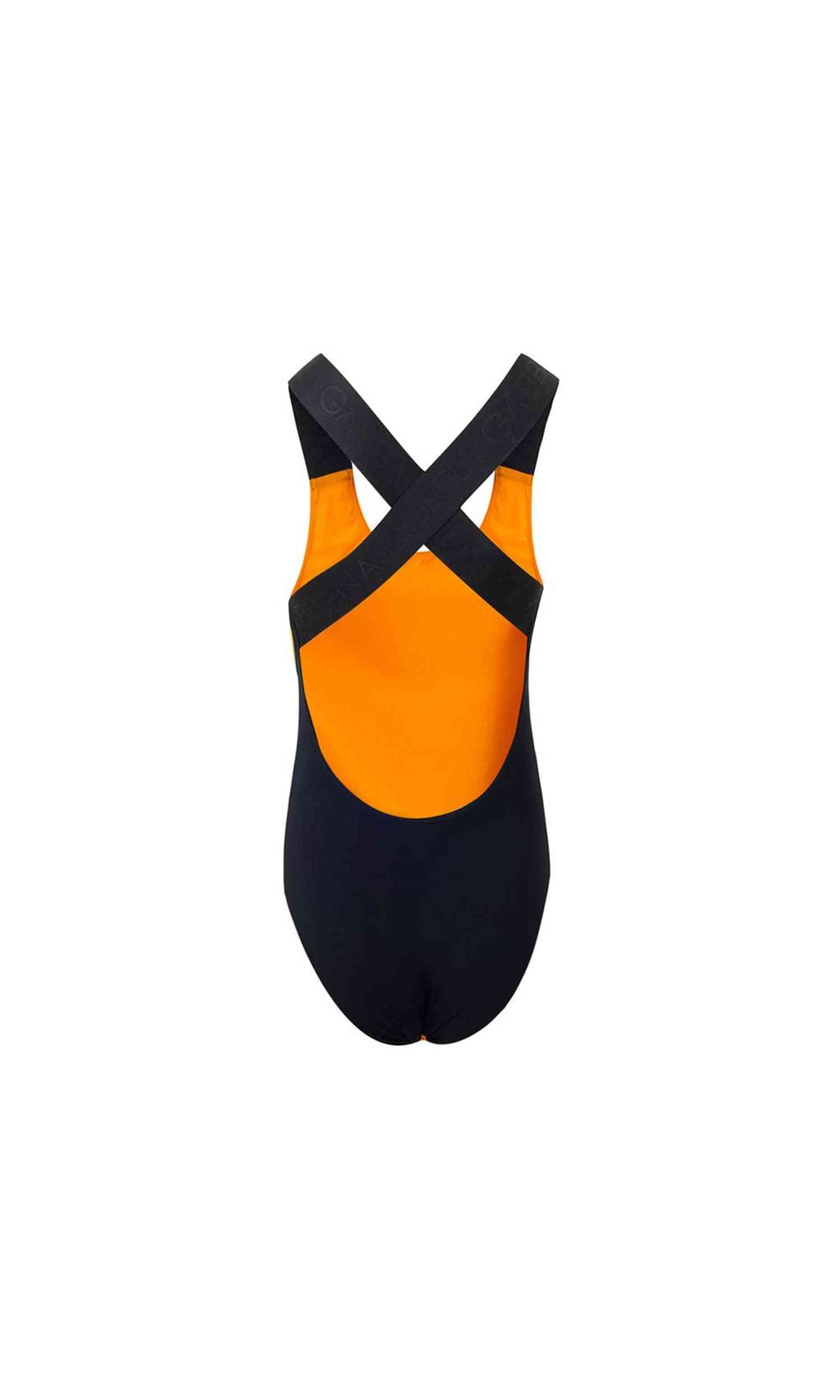 Dolce & Gabbana Orange Polyester One Piece Swimsuit Glam Steals