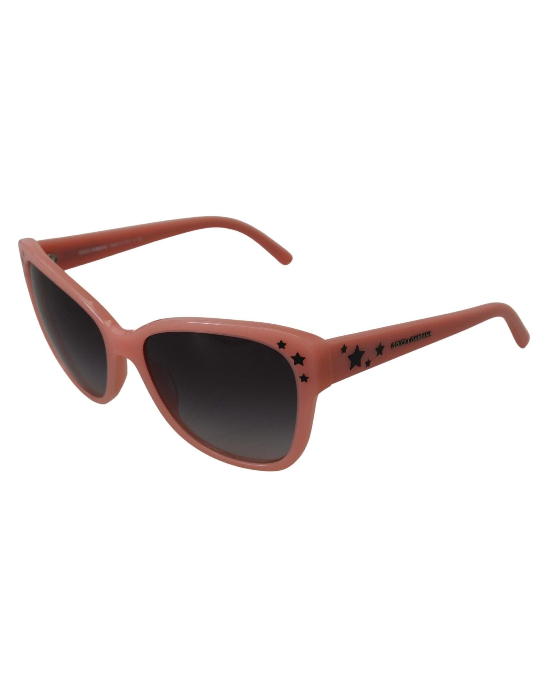 Dolce & Gabbana Pink Acetate Frame Stars Embellishment Sunglasses Sunglasses