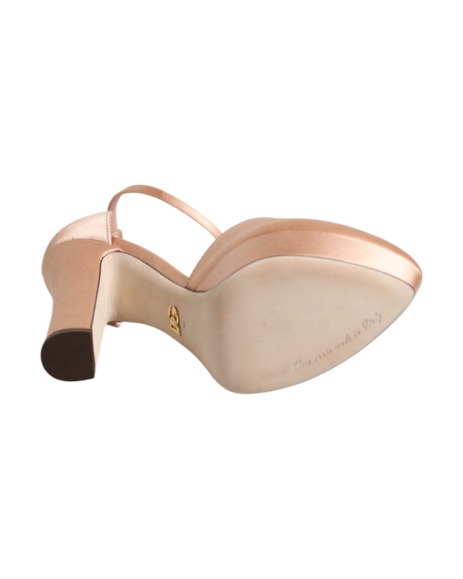 Dolce & Gabbana Pink Block Heels Ankle Strap Sandals Shoes Heels