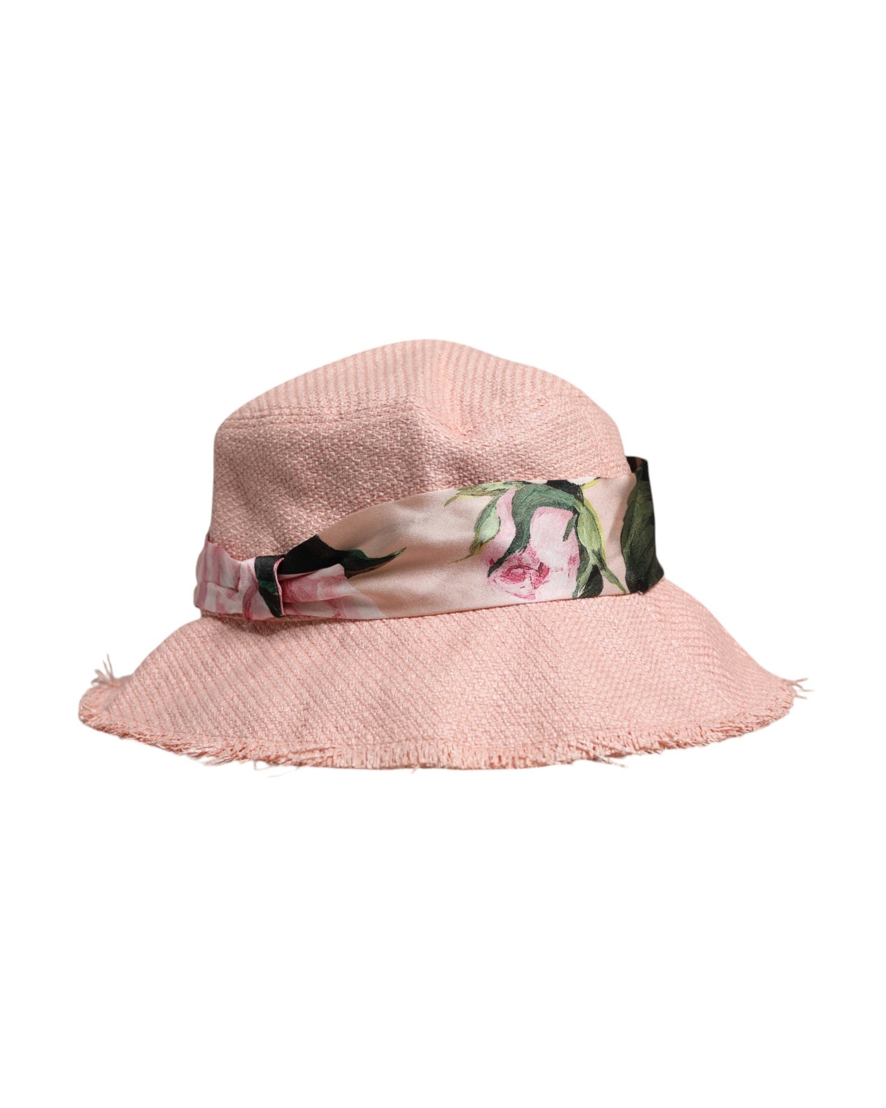 Dolce & Gabbana Pink Cotton Wide Brim Bucket Hat Glam Steals