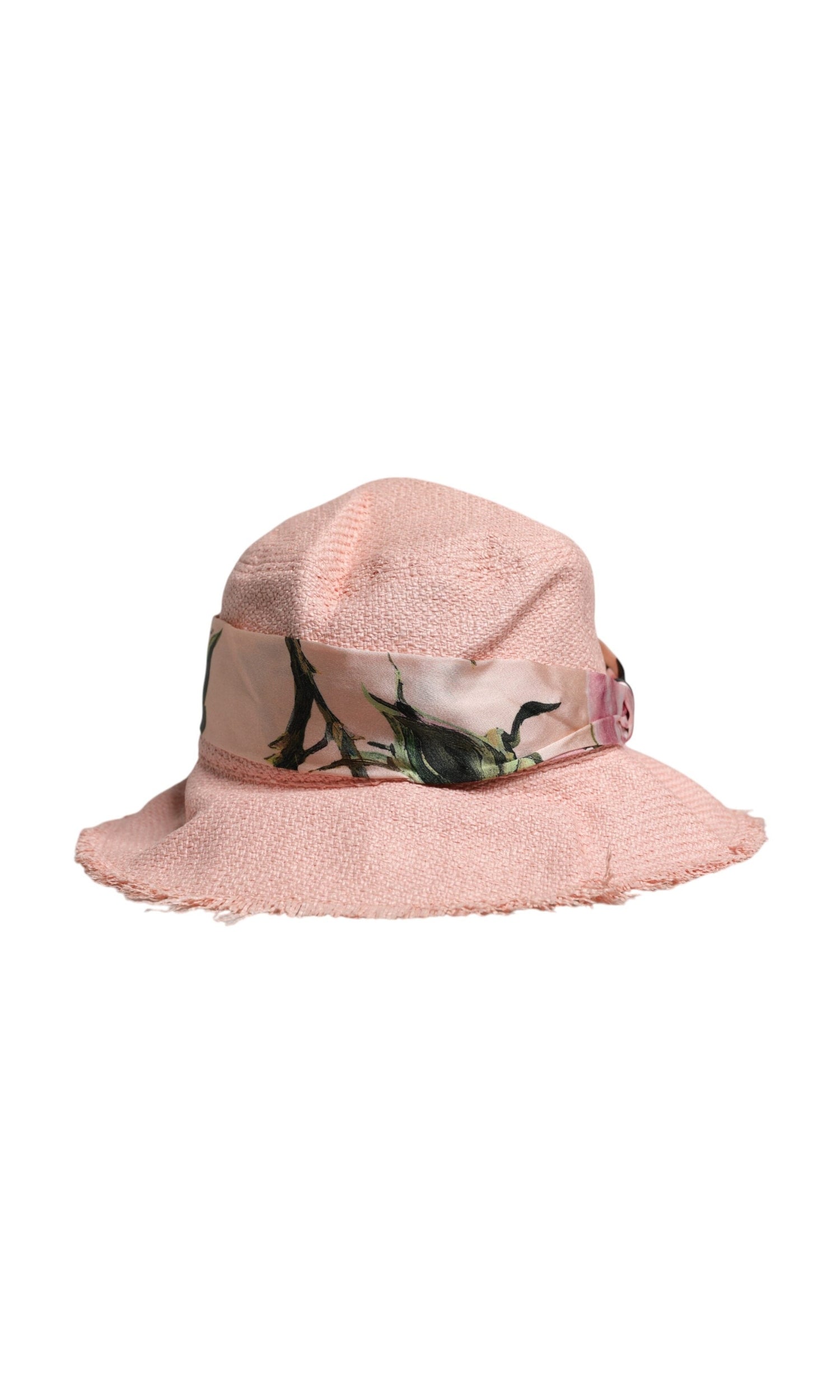 Dolce & Gabbana Pink Cotton Wide Brim Bucket Hat Glam Steals