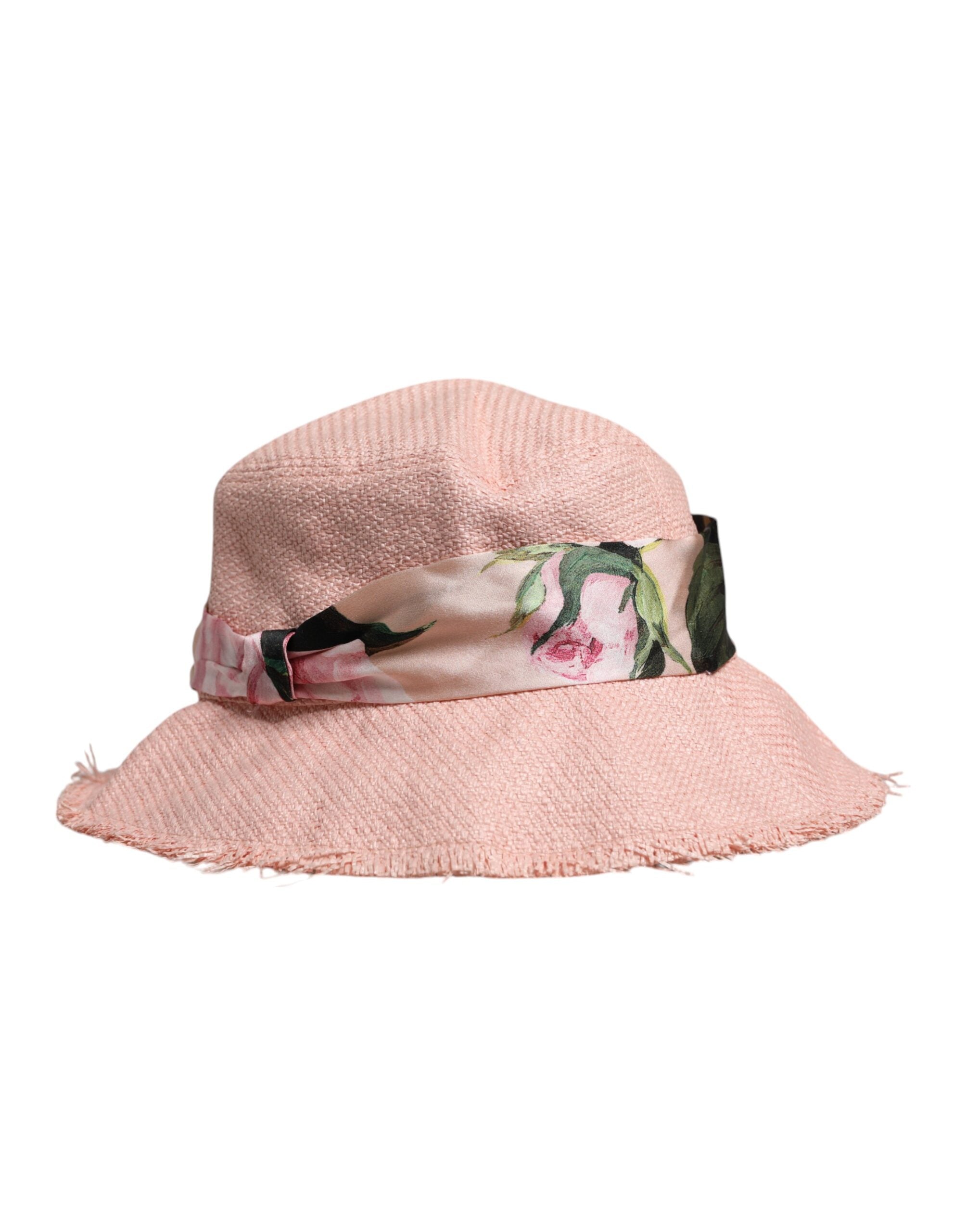 Dolce & Gabbana Pink Cotton Wide Brim Bucket Hat Glam Steals