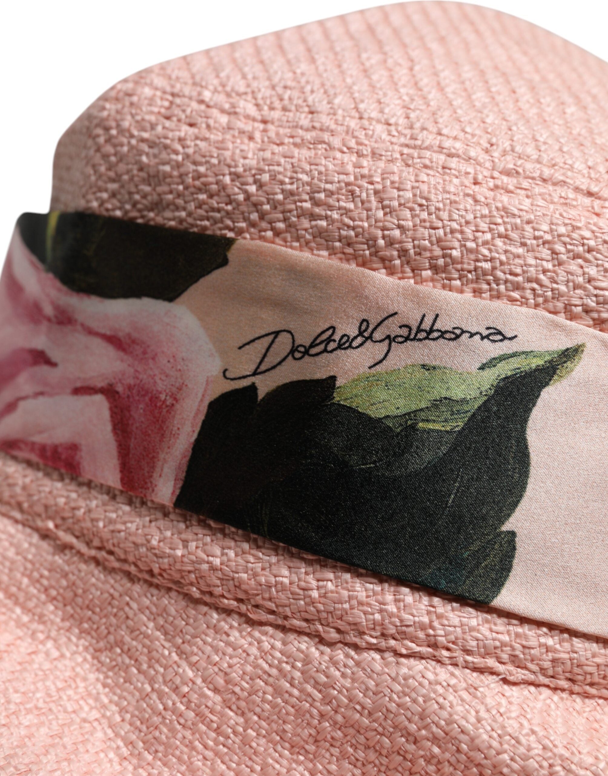 Dolce & Gabbana Pink Cotton Wide Brim Bucket Hat Glam Steals