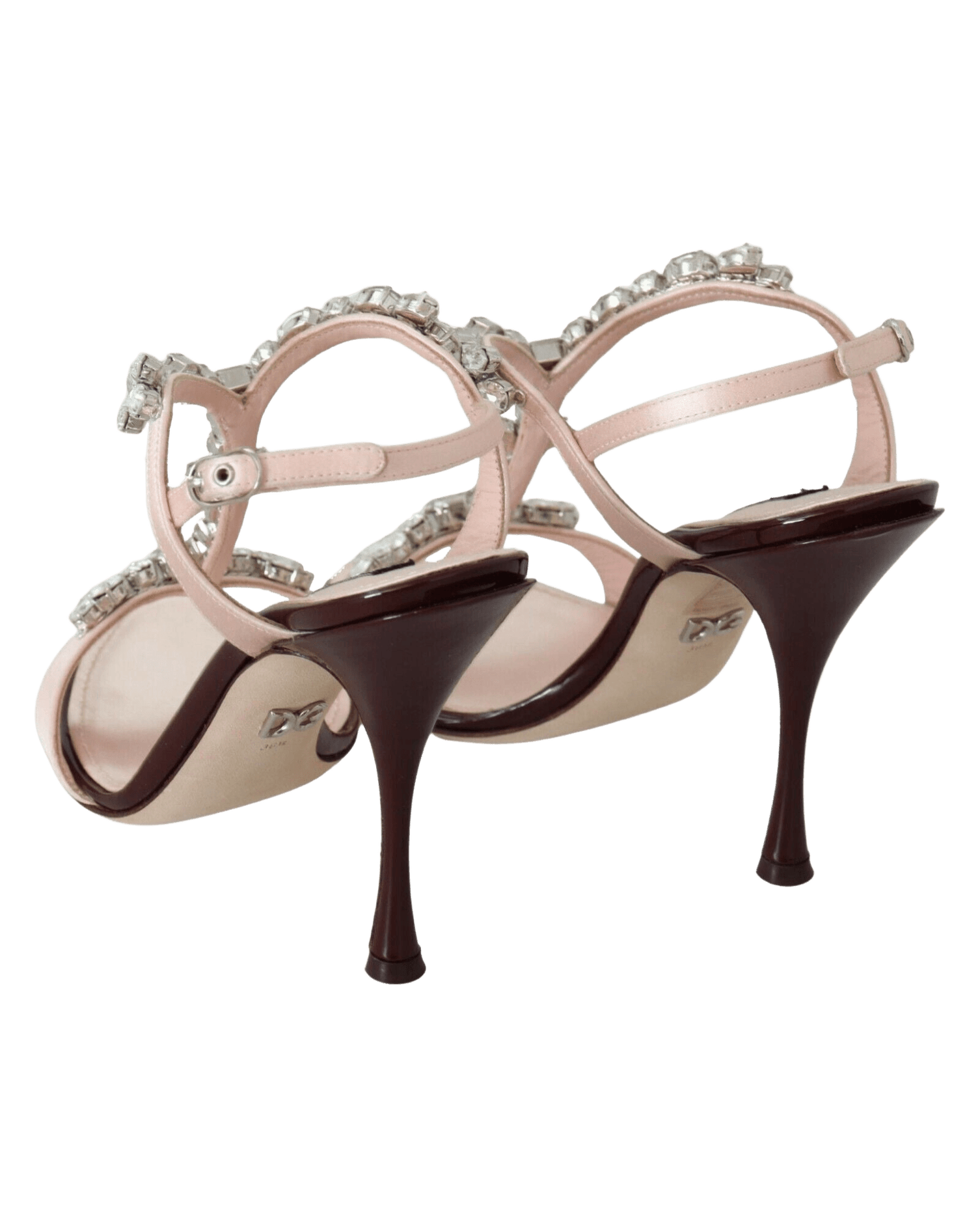 Dolce & Gabbana Pink Crystals Heels Keira Sandals Glam Steals