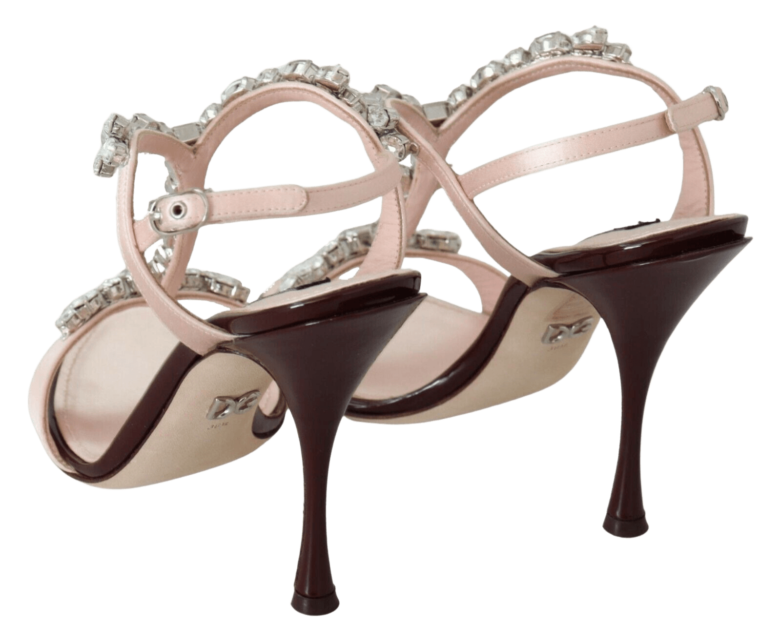 Dolce & Gabbana Pink Crystals Heels Keira Sandals Glam Steals