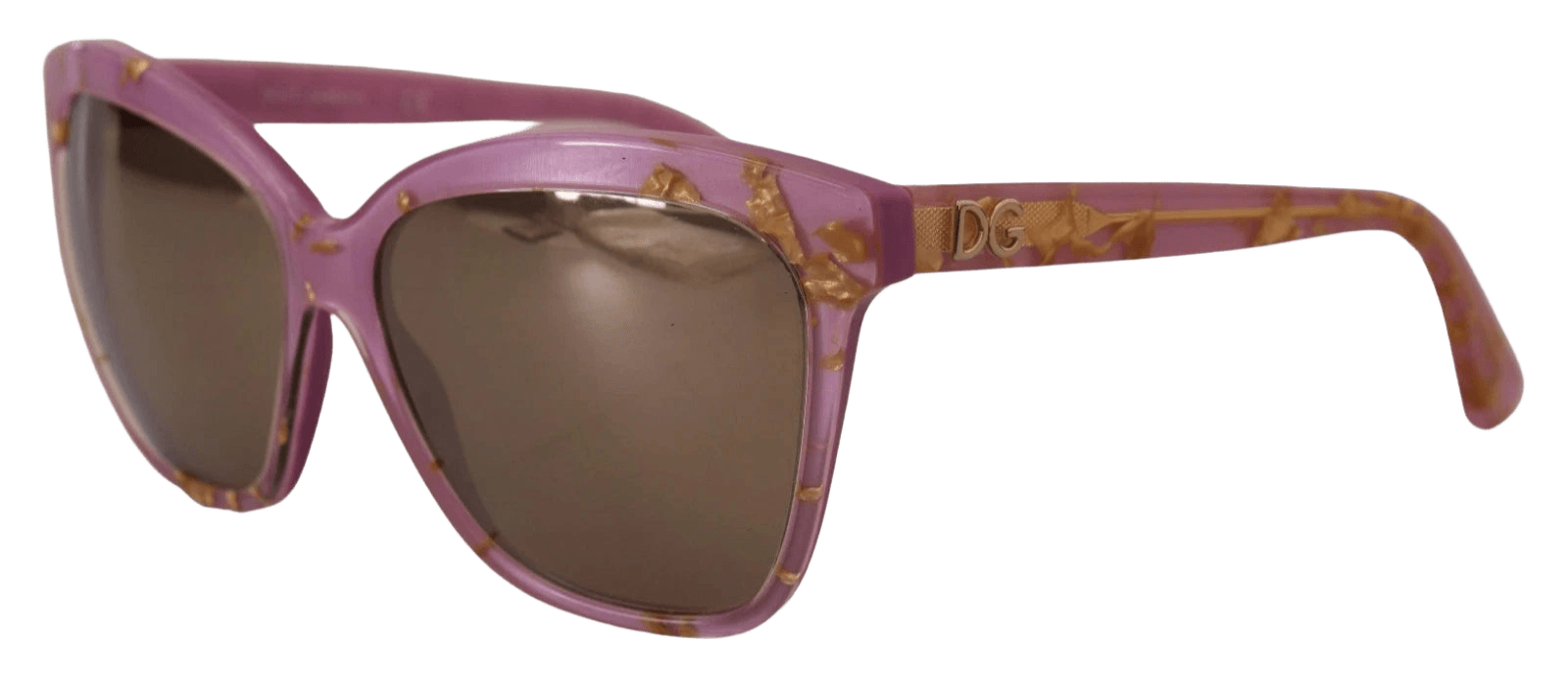 Dolce & Gabbana Pink Dg4251 Gold Full Rim Rectangle Frame Shades Glam Steals
