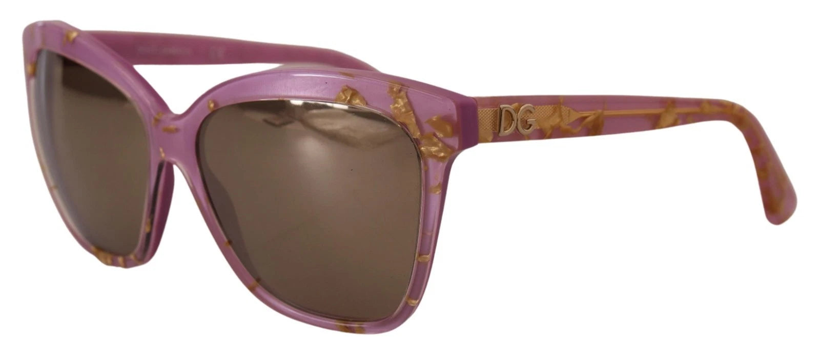 Dolce & Gabbana Pink Dg4251 Gold Full Rim Rectangle Frame Shades Glam Steals