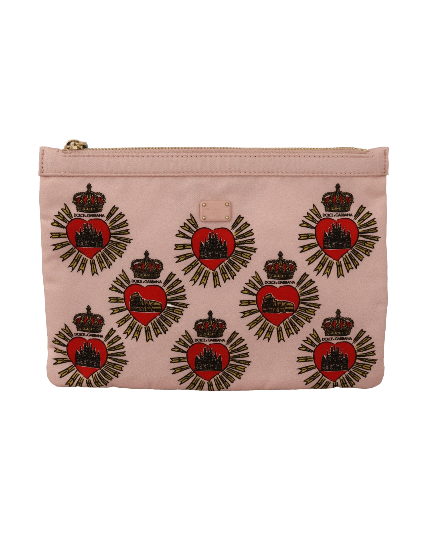 Dolce & Gabbana Pink Elegant Heart Clutch Wallet Glam Steals