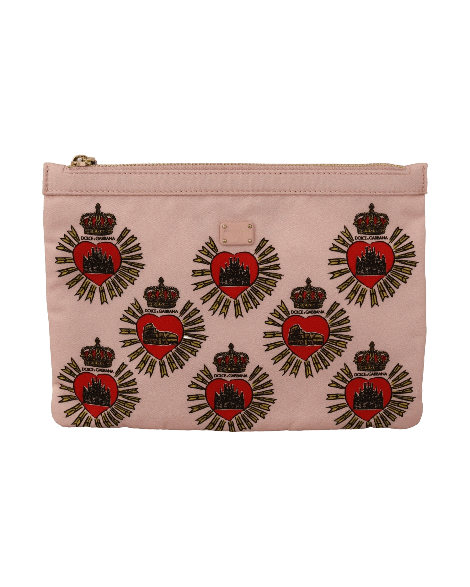 Dolce & Gabbana Pink Elegant Heart Clutch Wallet Glam Steals
