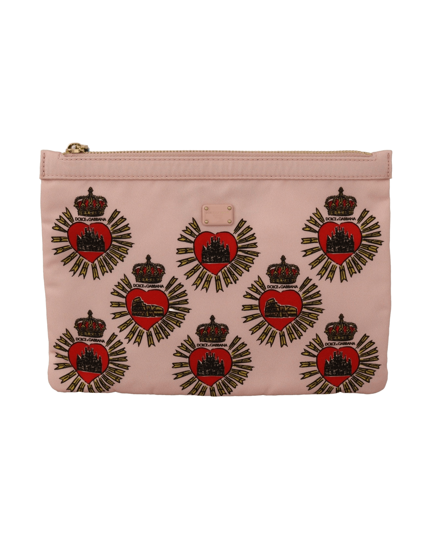 Dolce & Gabbana Pink Elegant Heart Clutch Wallet Glam Steals