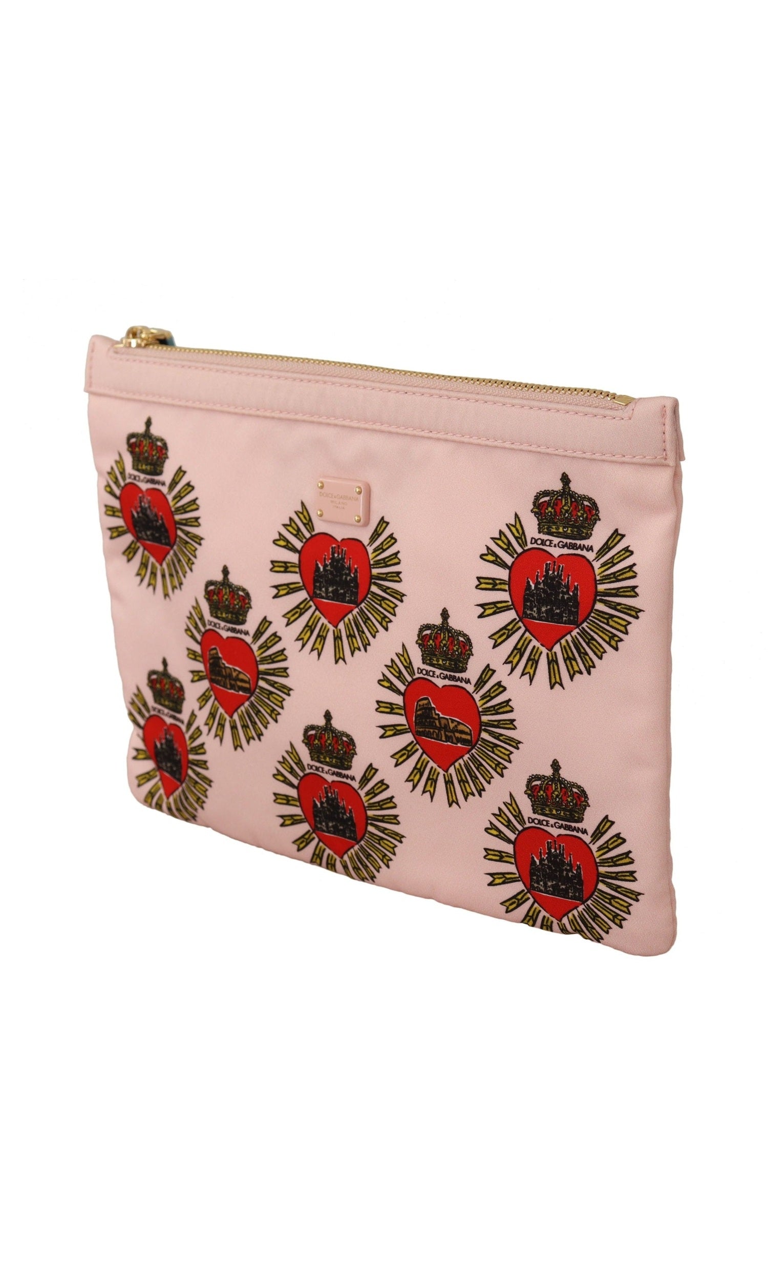 Dolce & Gabbana Pink Elegant Heart Clutch Wallet Glam Steals