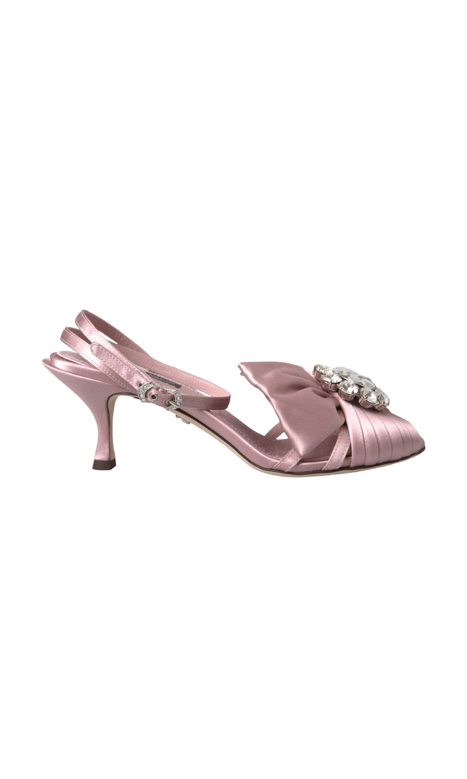 Dolce & Gabbana Pink Keira Crystal Heels Sandals Shoes Glam Steals