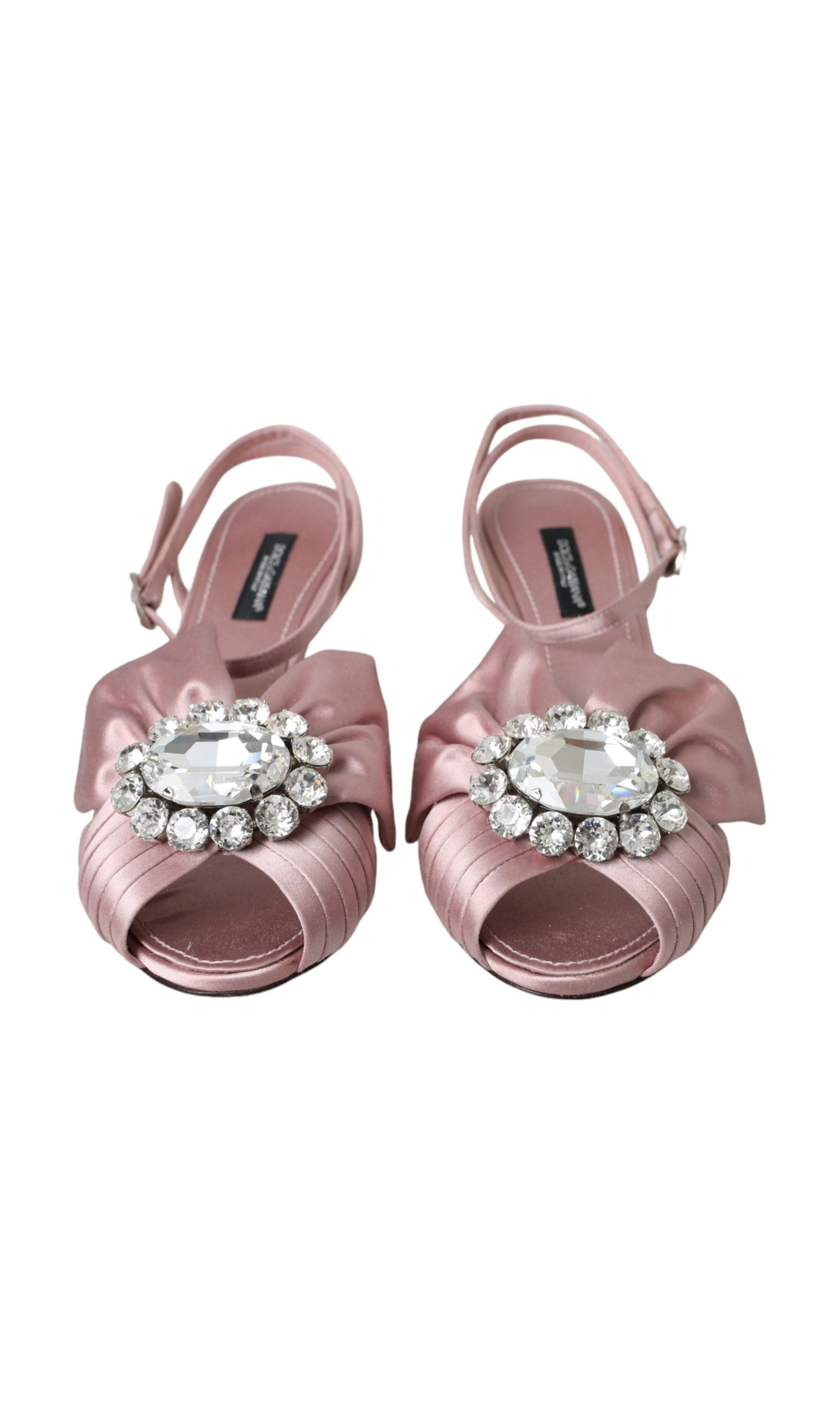 Dolce & Gabbana Pink Keira Crystal Heels Sandals Shoes Glam Steals