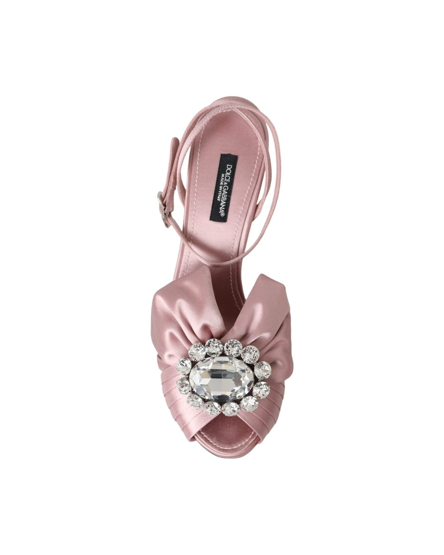 Dolce & Gabbana Pink Keira Crystal Heels Sandals Shoes Glam Steals