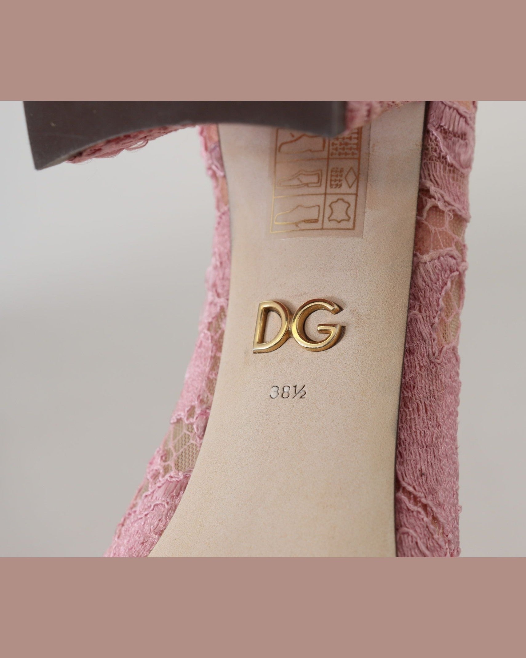 Dolce & Gabbana Pink Lace Taormina Crystal Pumps Glam Steals