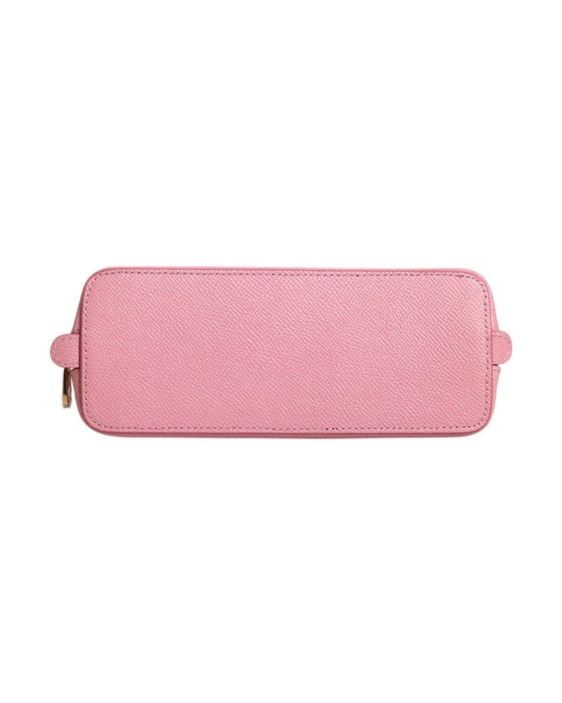 Dolce & Gabbana Leather Dg Logo Zip Around Hand Purse Pouch Pink Wallet Glam Steals
